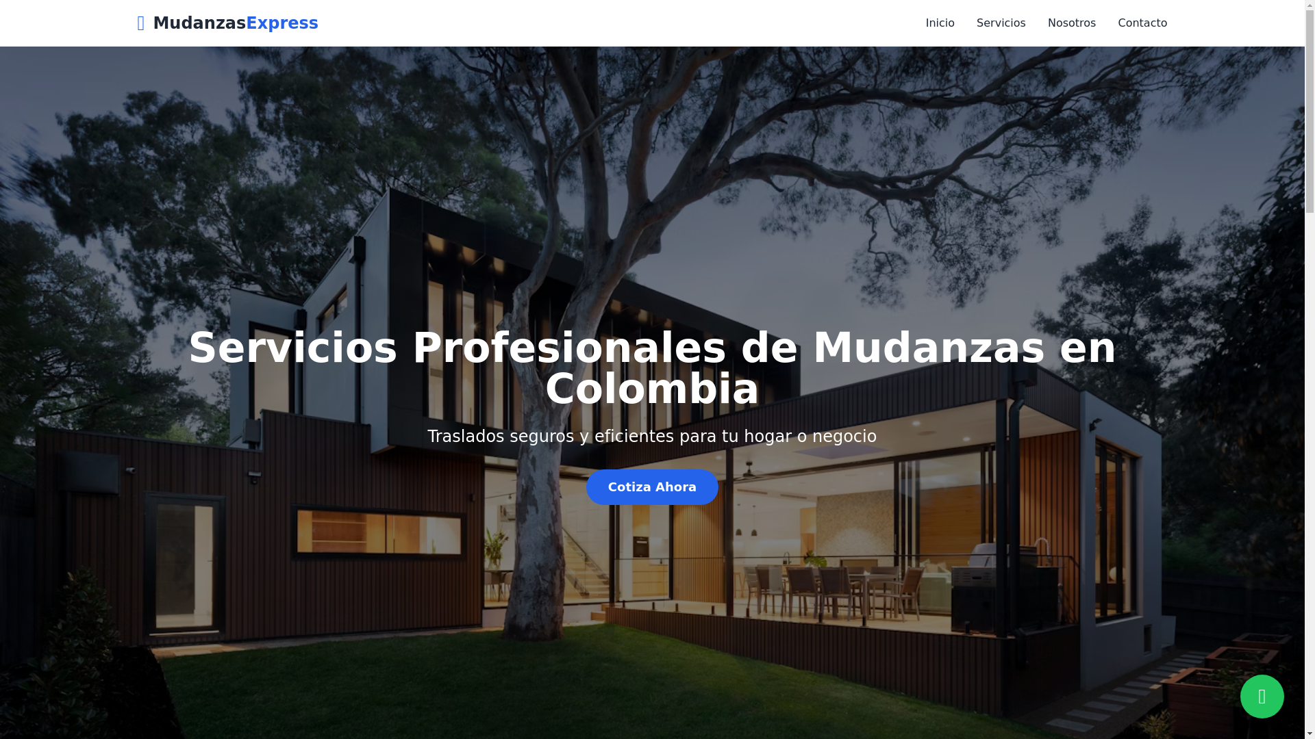 website screenshot of https://mudanzasexpreso.win/