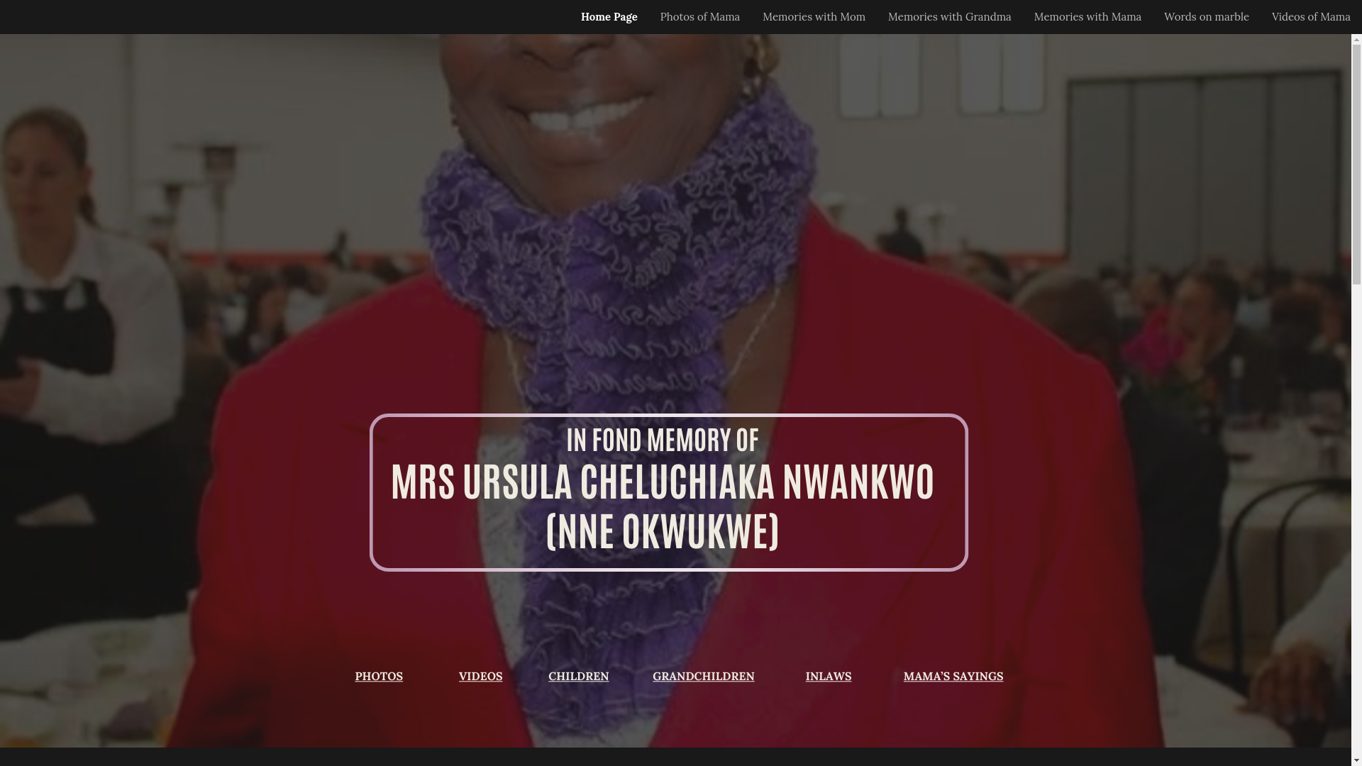 website screenshot of https://mrsursulanwankwo.com/