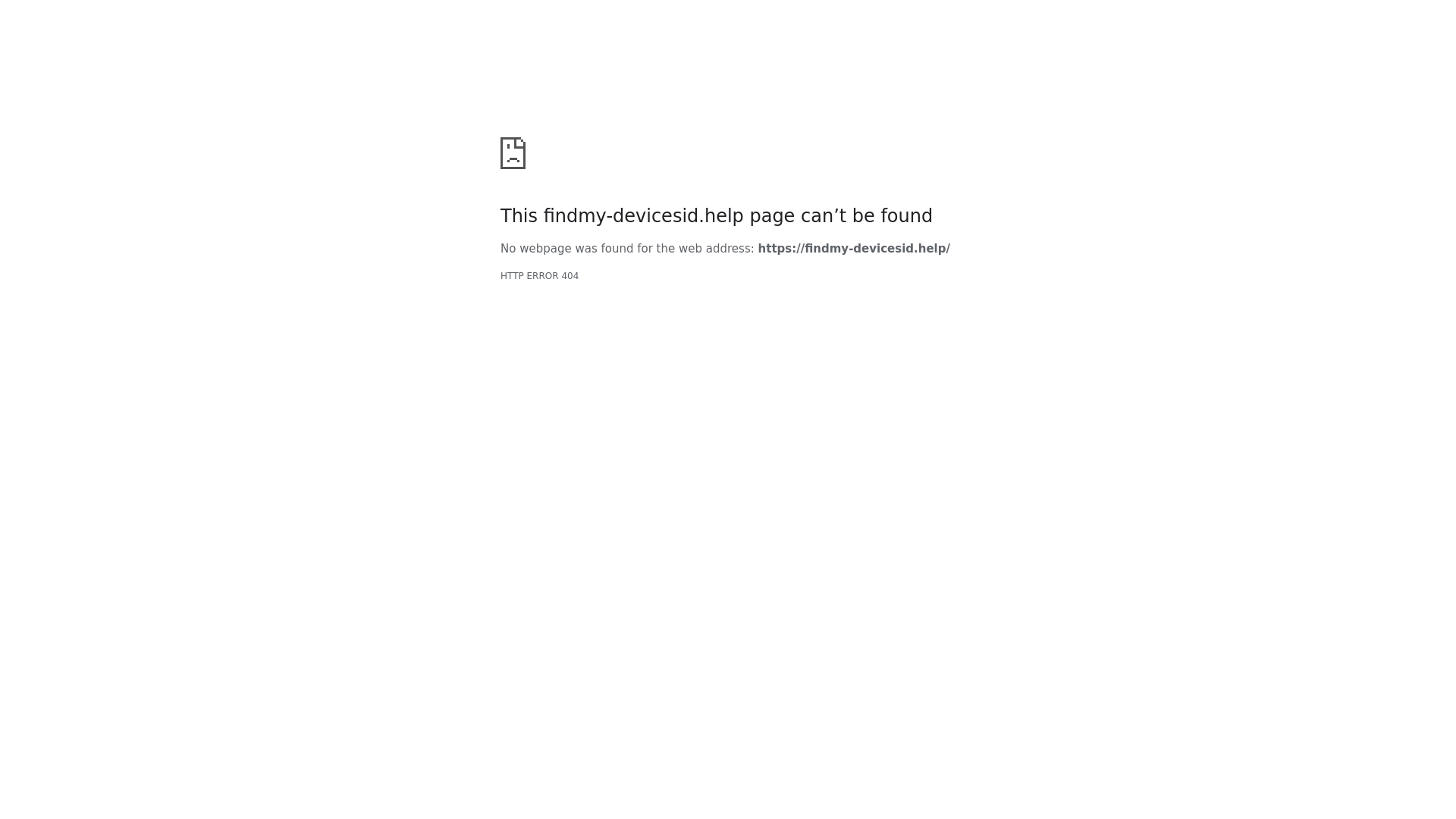 website screenshot of https://findmy-devicesid.help/