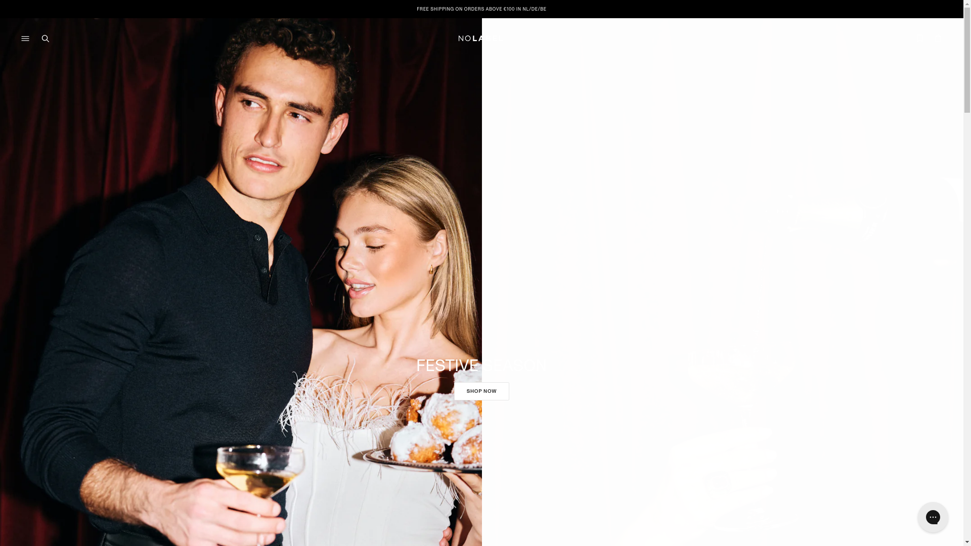 website screenshot of https://nolabel.com/