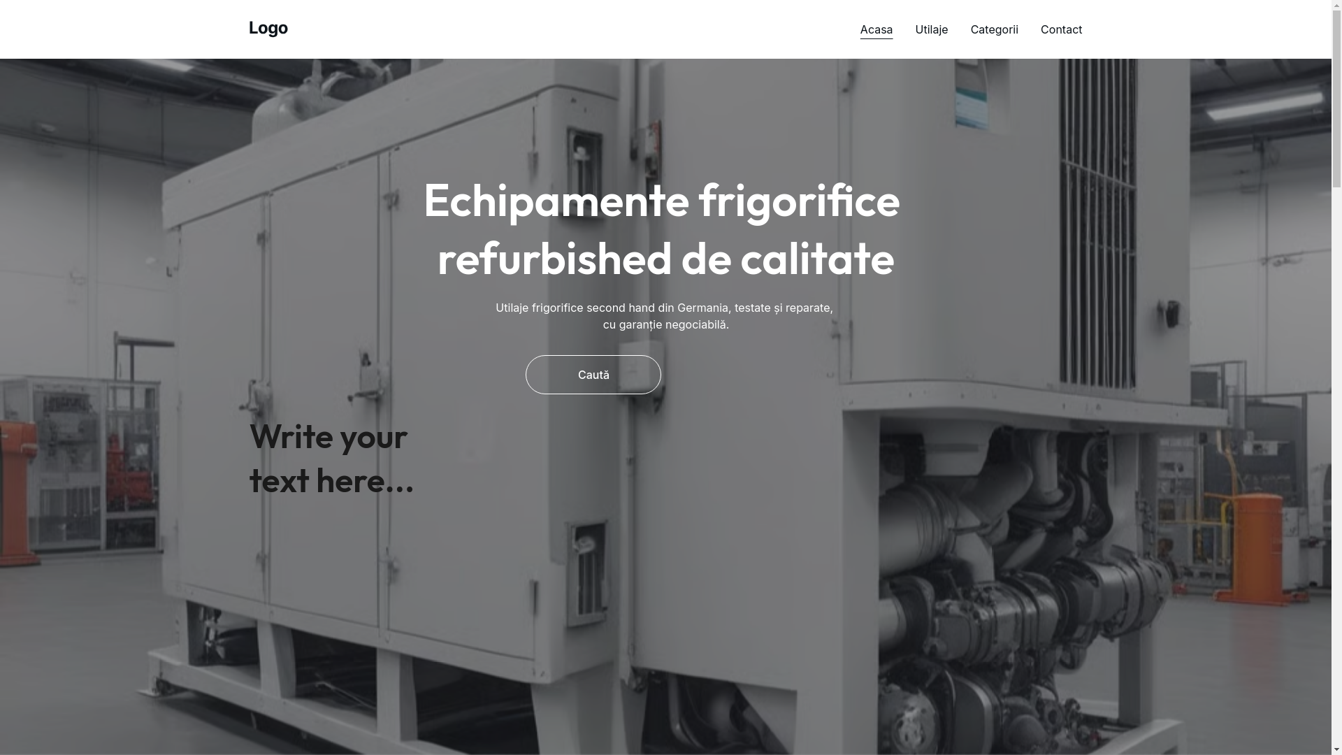 website screenshot of https://frigorificerefurb.ro/