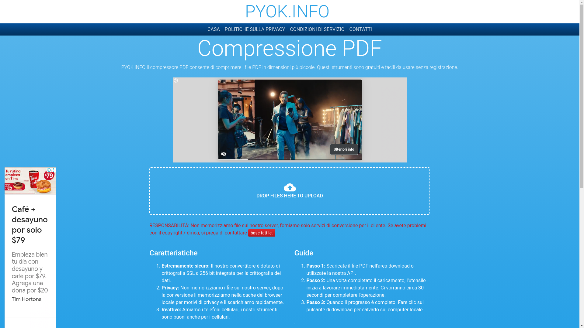 website screenshot of https://compress.pyok.info/