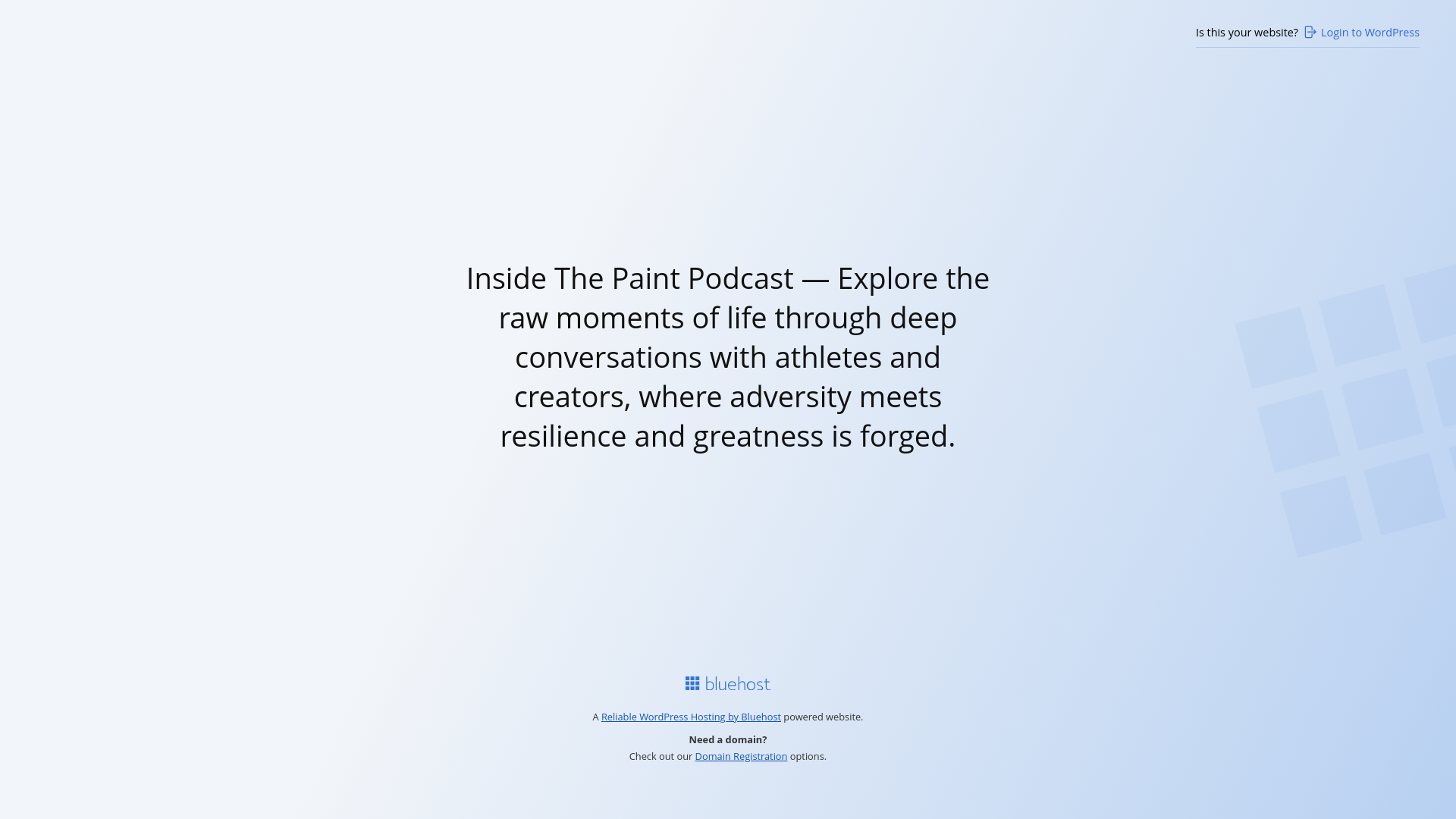website screenshot of https://insidethepaintpod.com/