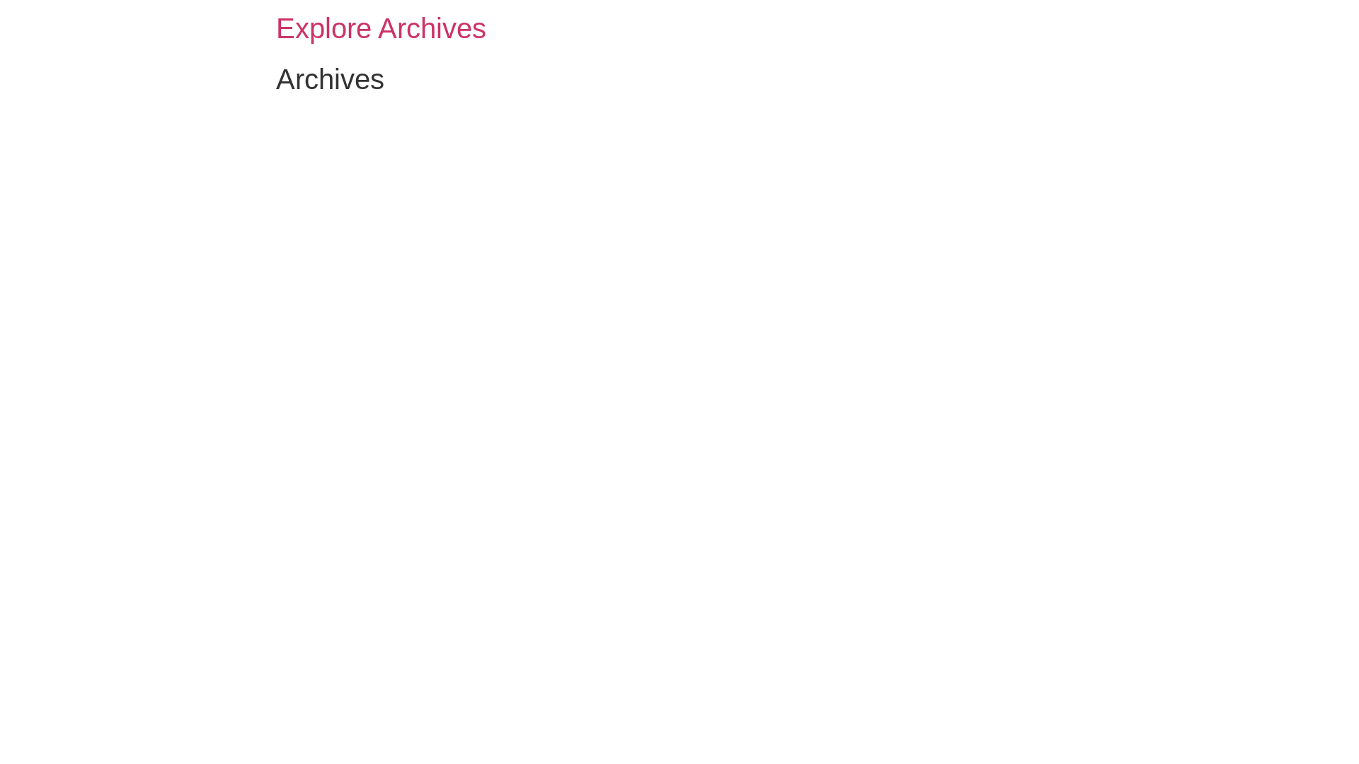 website screenshot of https://explorearchives.xyz/