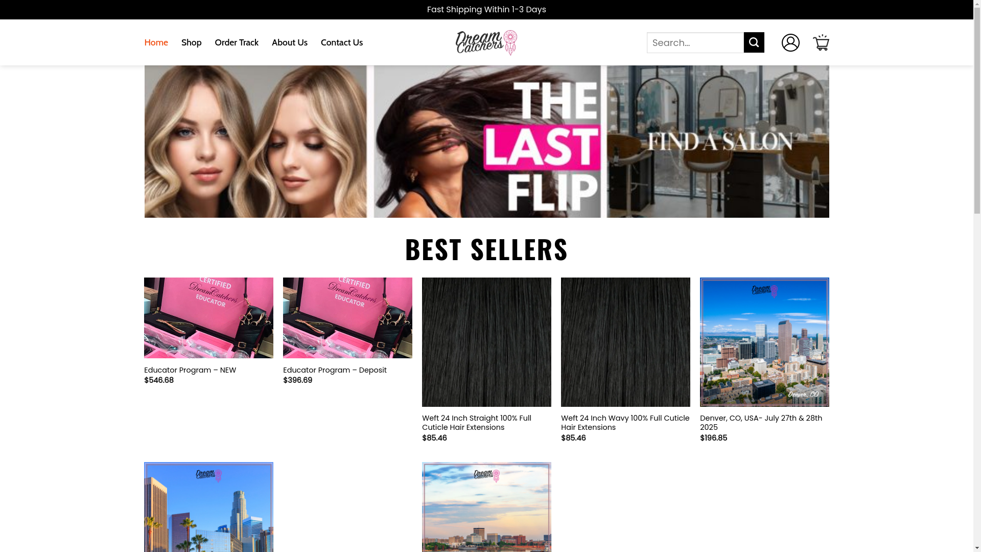 website screenshot of https://ourdreamcatchers.shop/