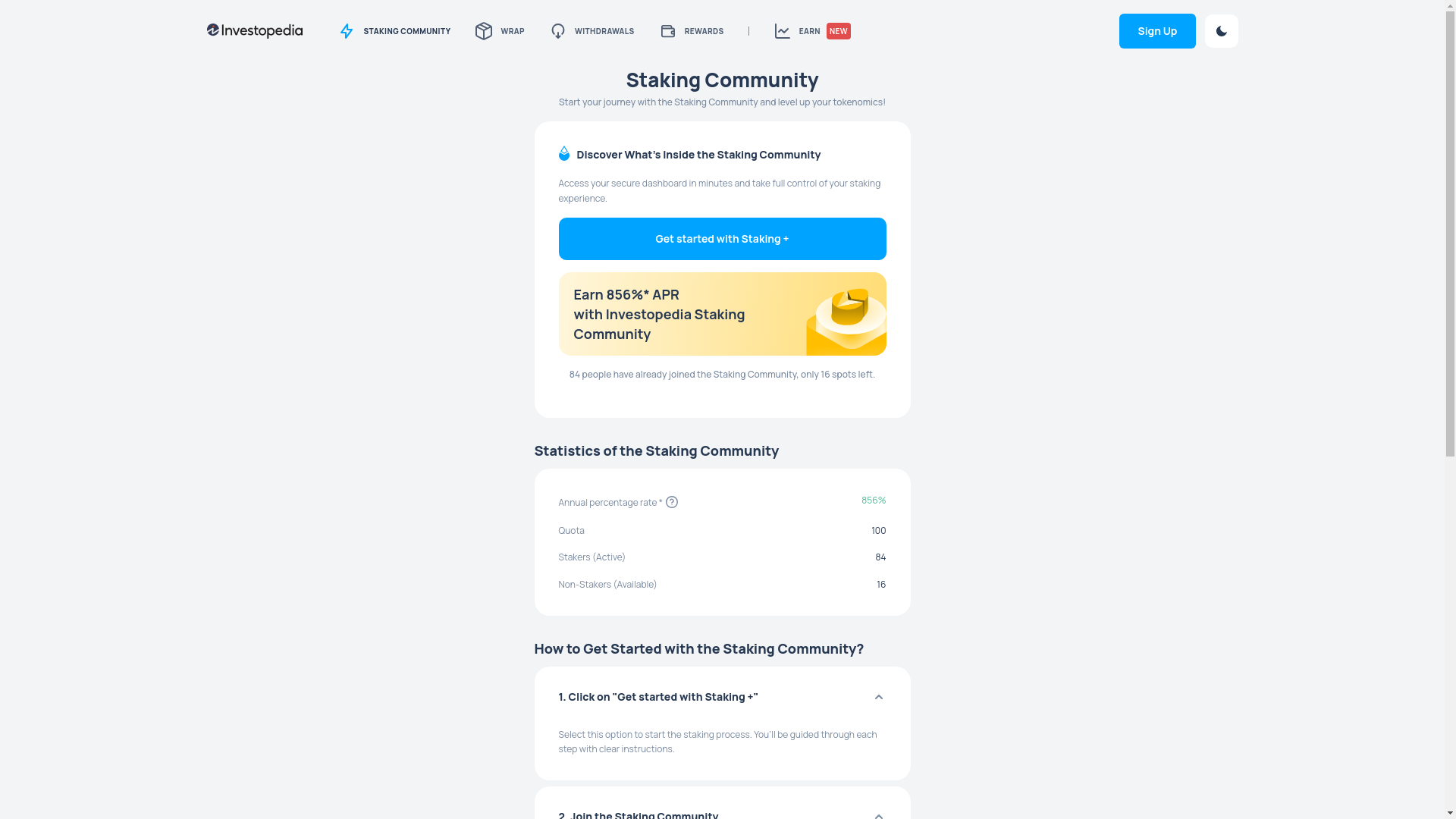 website screenshot of https://stakeinvesto.com/