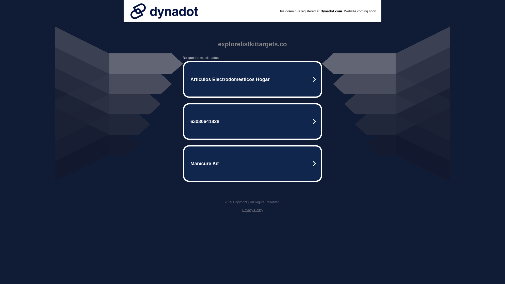 website screenshot of https://explorelistkittargets.co/