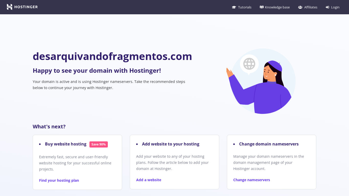 website screenshot of https://desarquivandofragmentos.com/