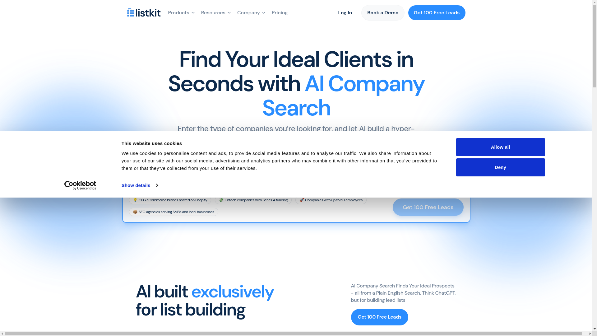 website screenshot of https://listkit.site/