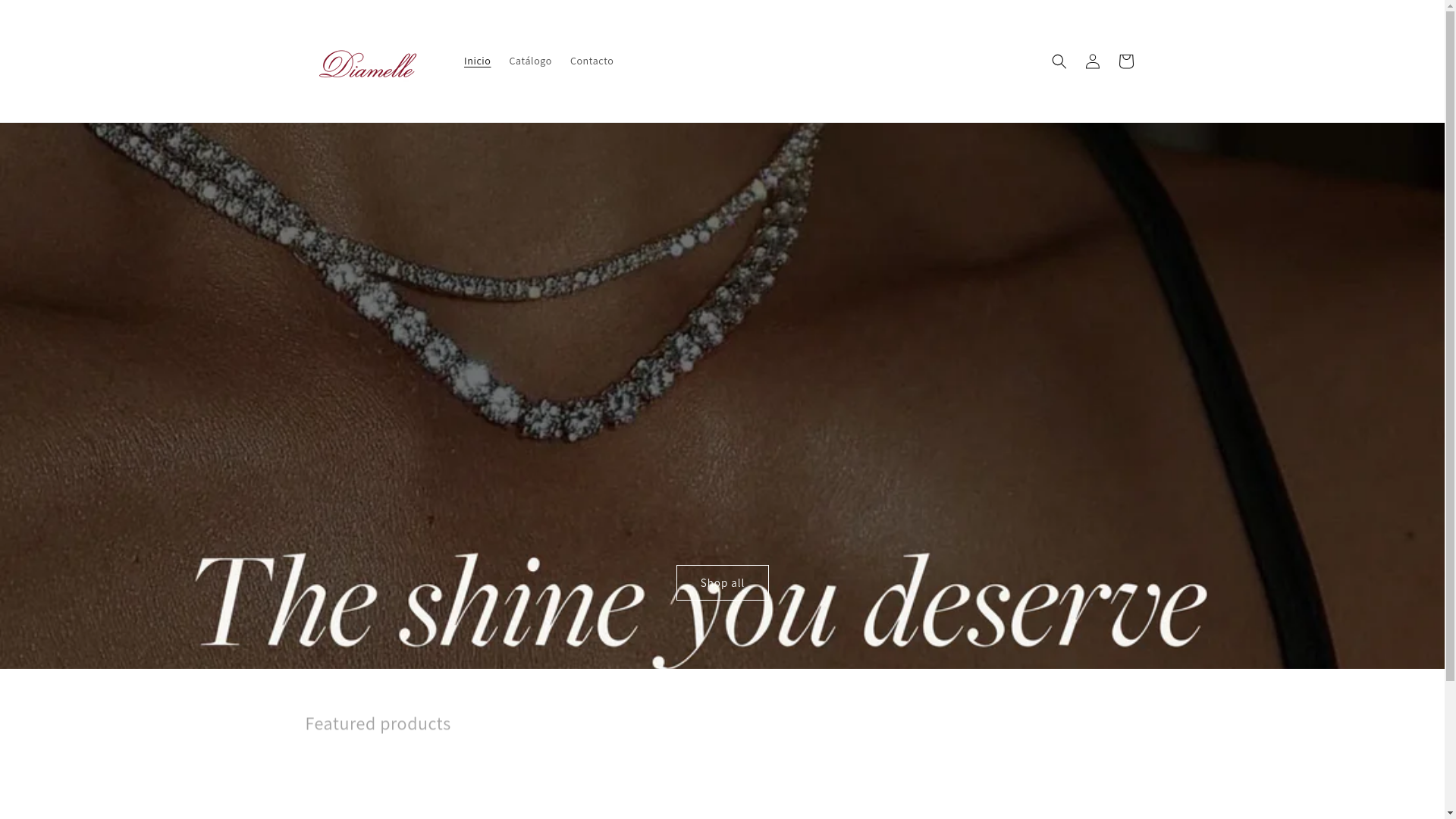website screenshot of https://diamellejoyeria.com/