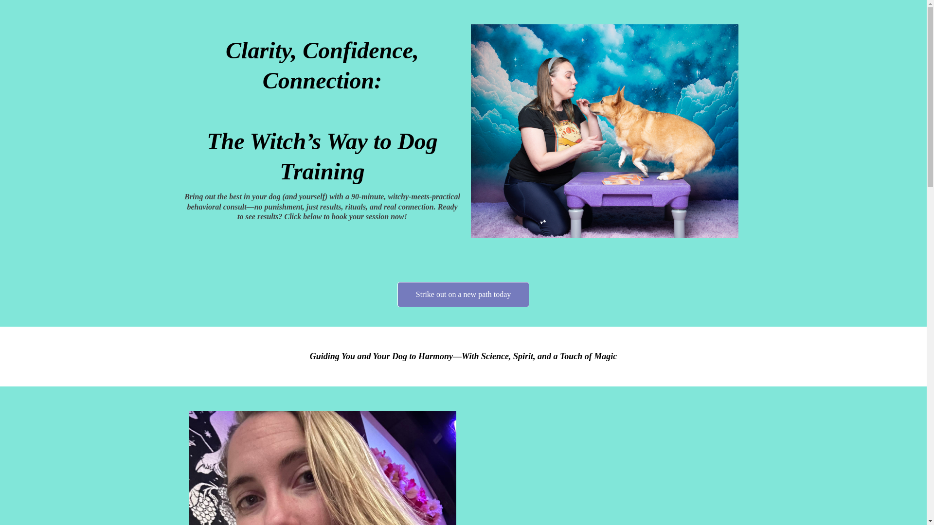 website screenshot of https://thebondwitch.com/