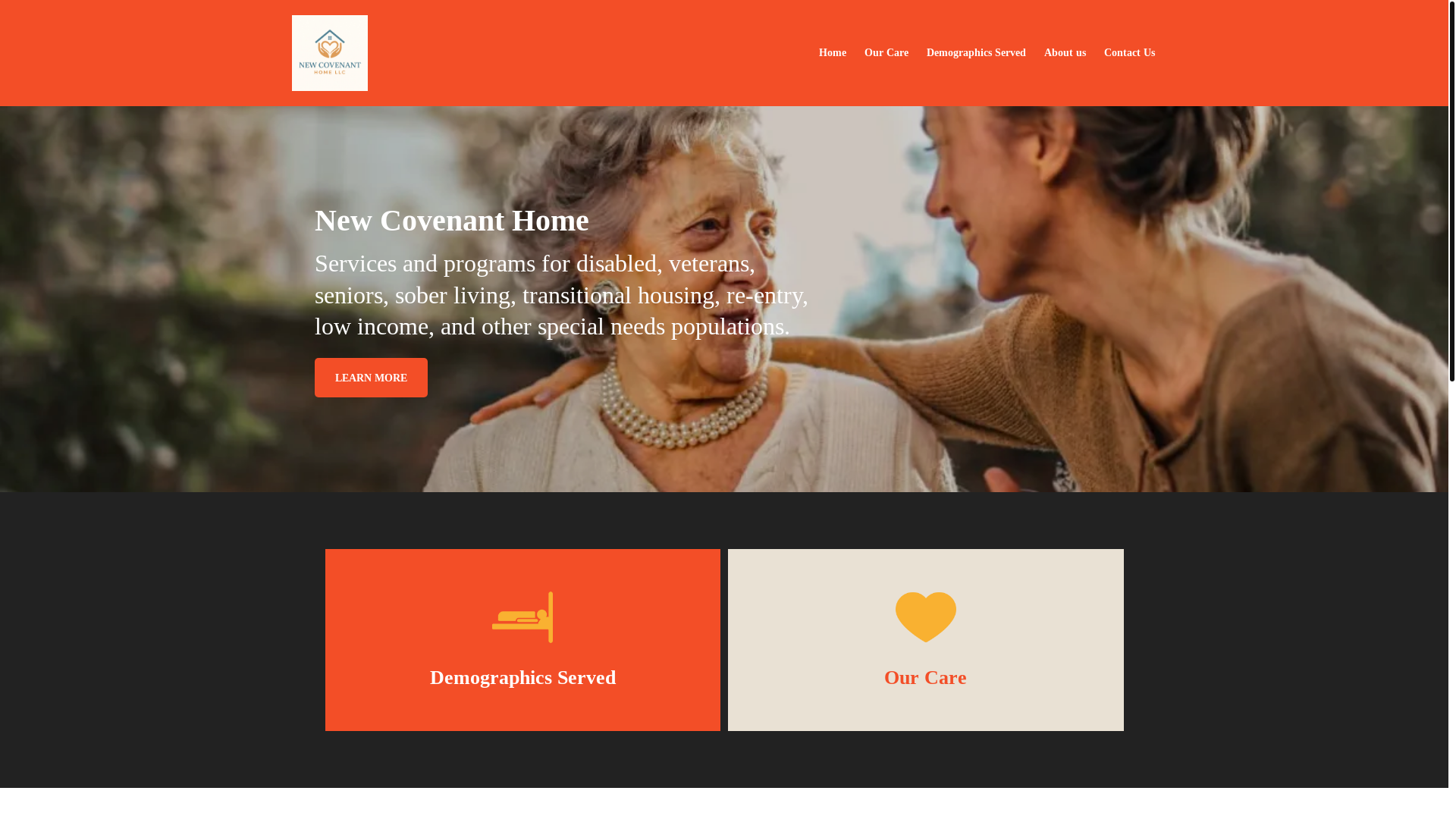website screenshot of https://newcovenanthomein.com/