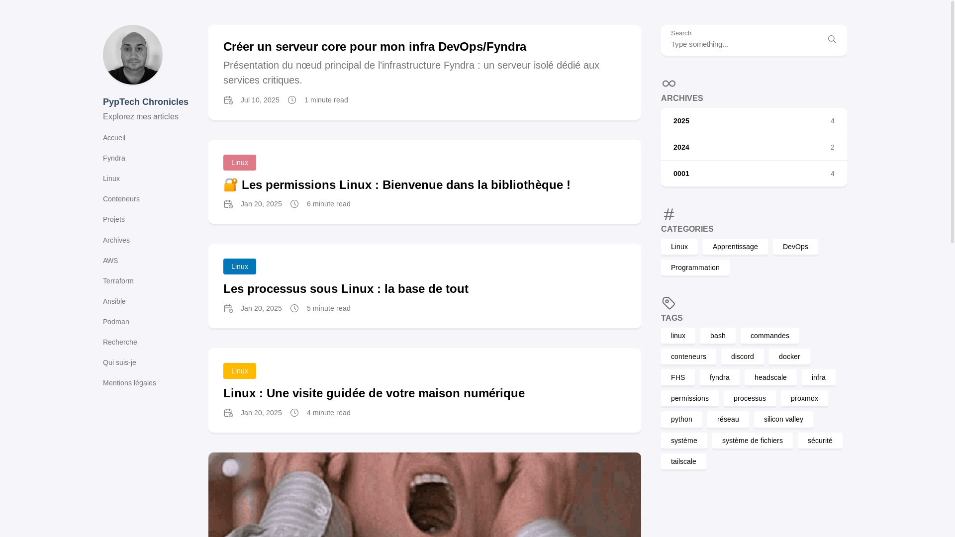 website screenshot of https://pyptech-chronicles.pages.dev/