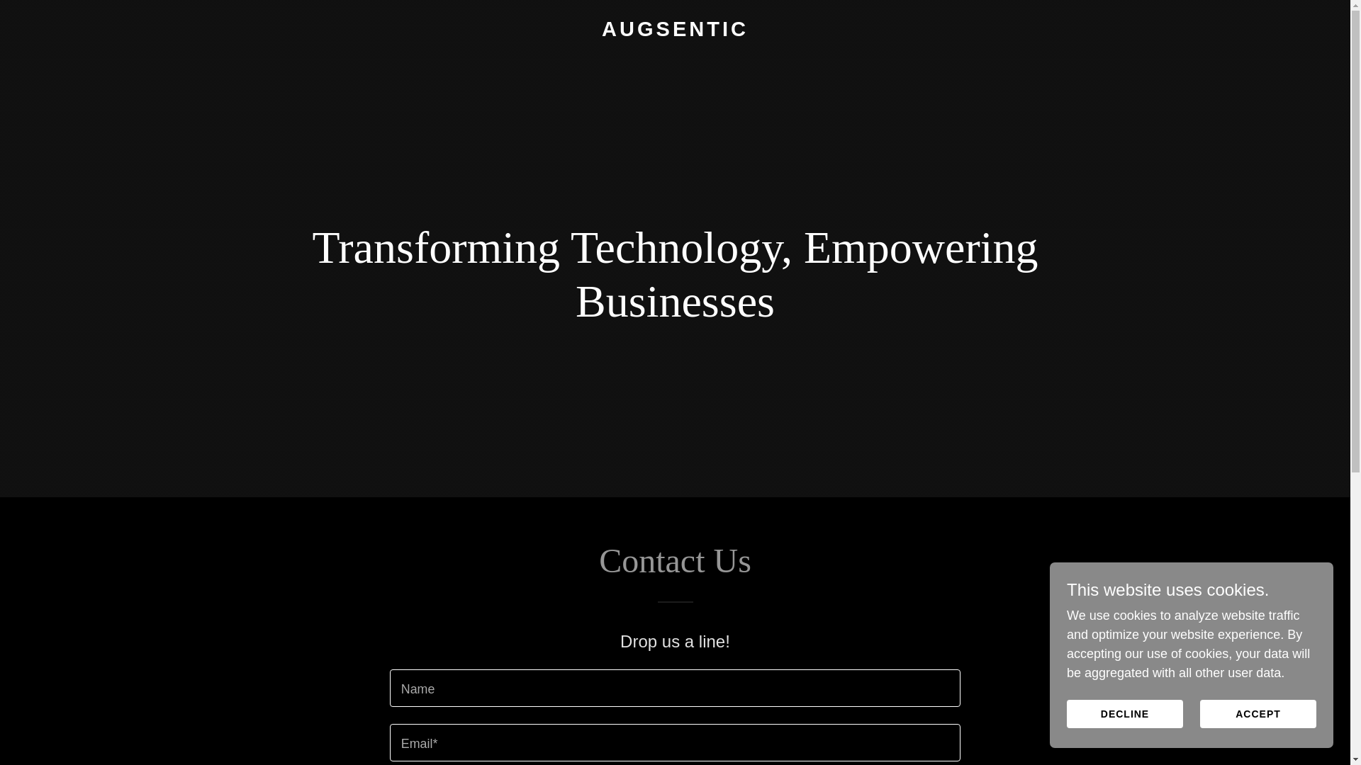 website screenshot of https://augsentic.com/