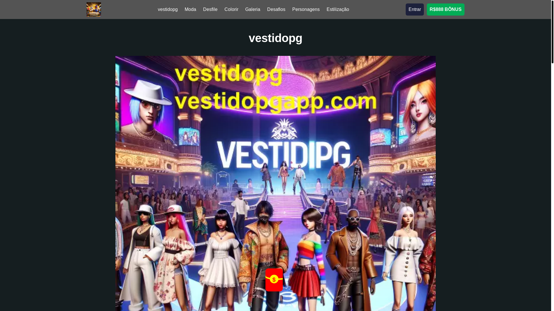 website screenshot of https://vestidopgapp.com/