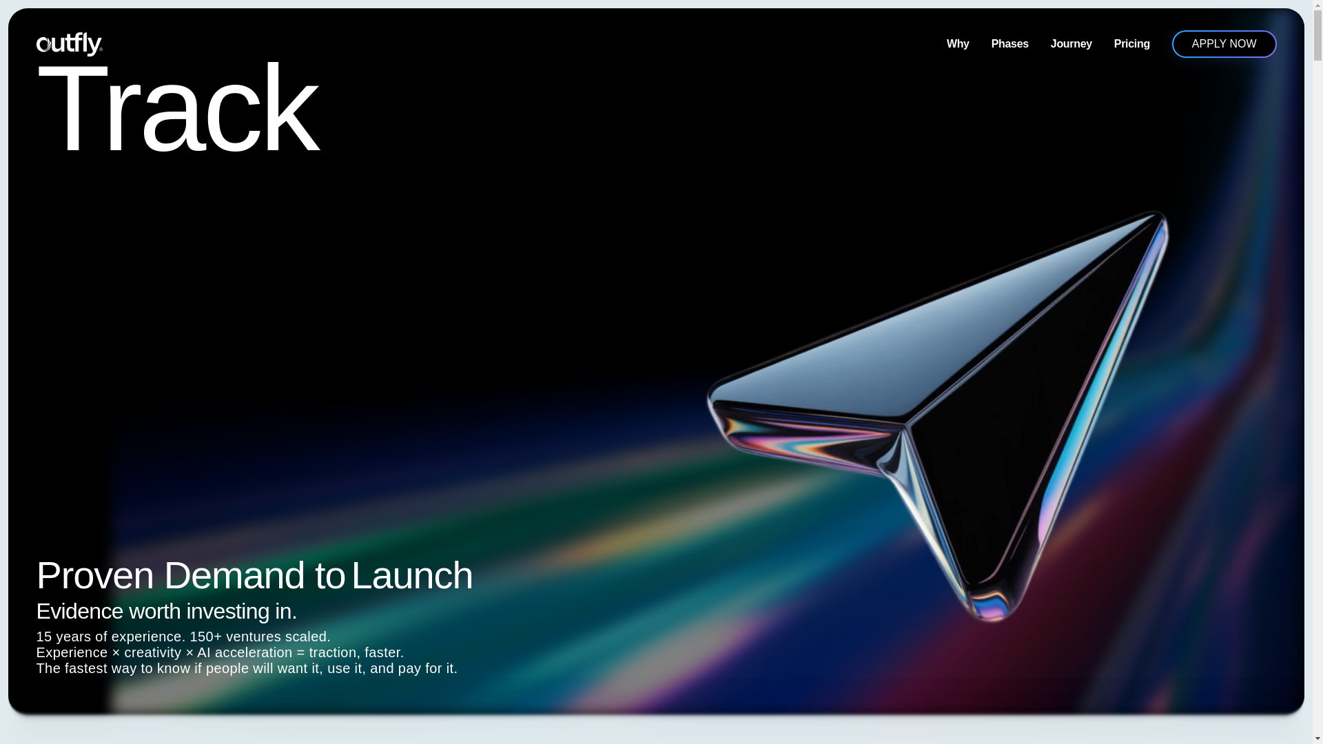 website screenshot of https://outflytrack.com/