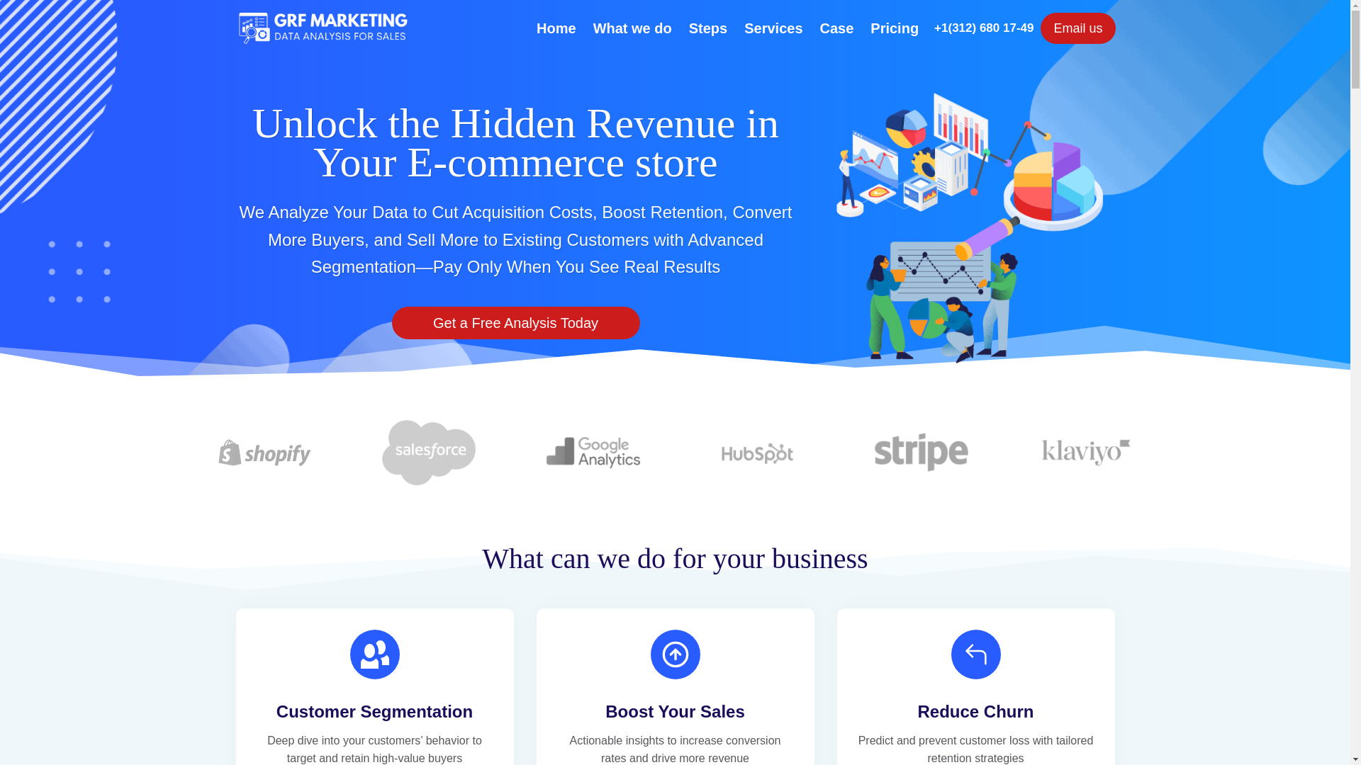 website screenshot of https://texassalesanalytics.com/