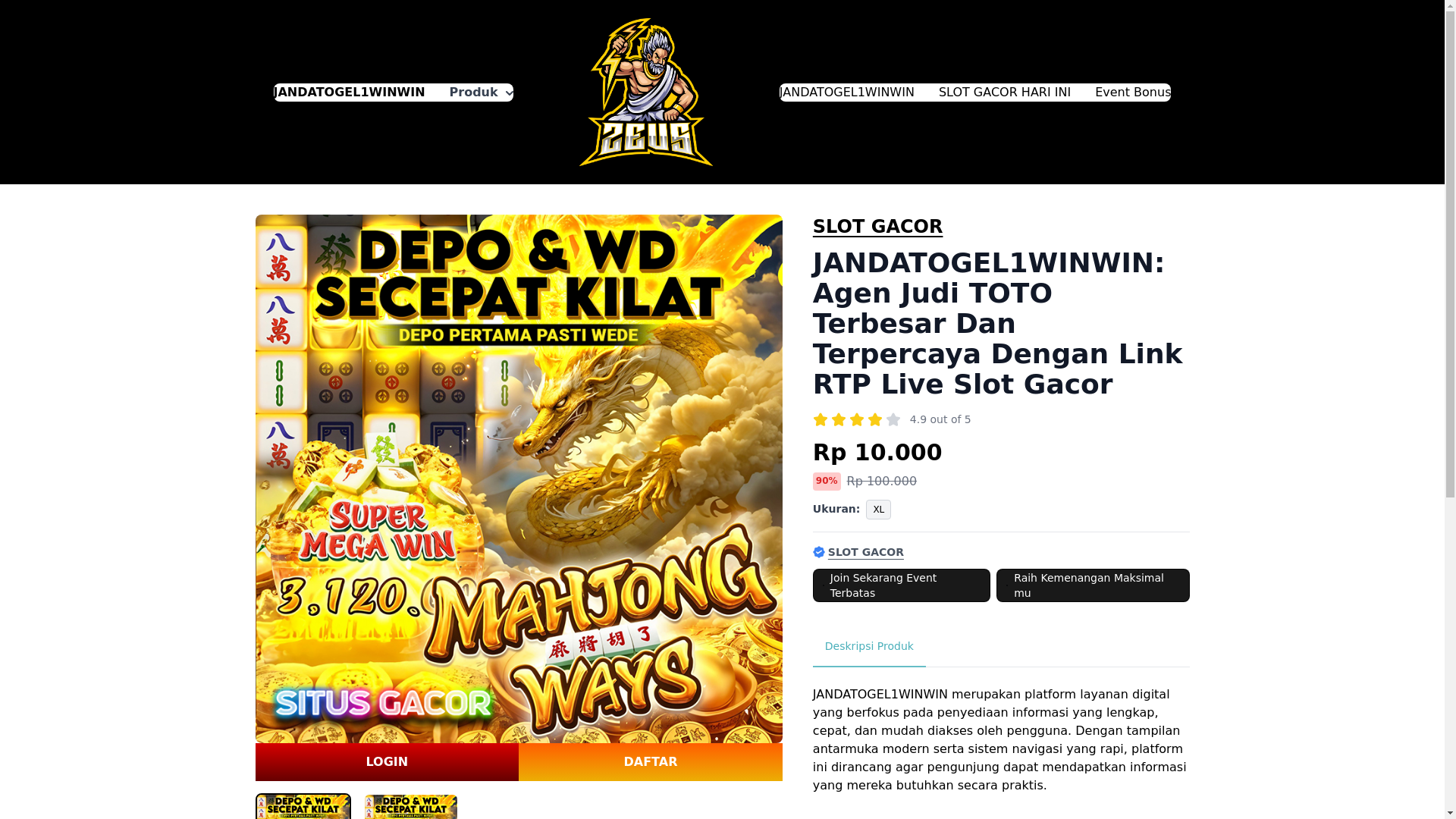 website screenshot of https://jandatogel1winwin.online/