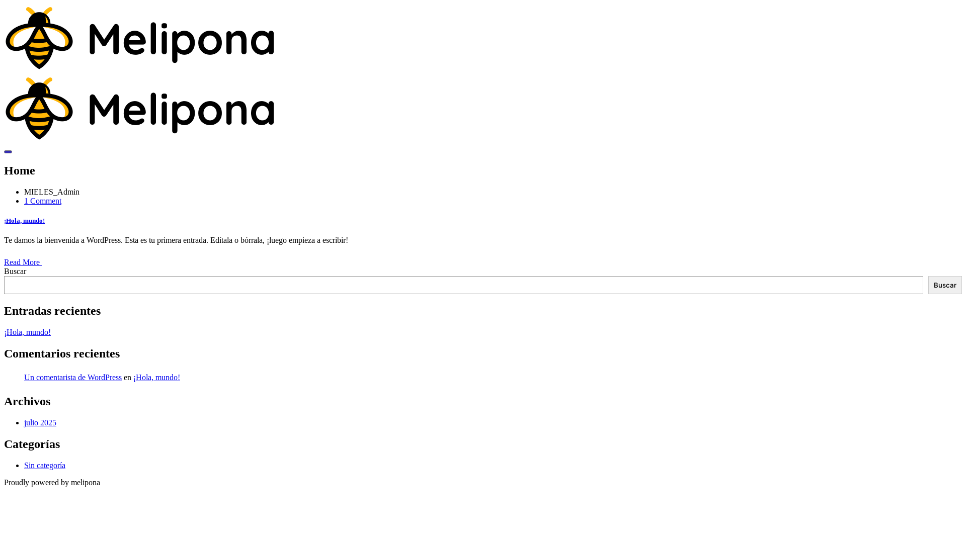 website screenshot of https://mielesmelvilex.es/