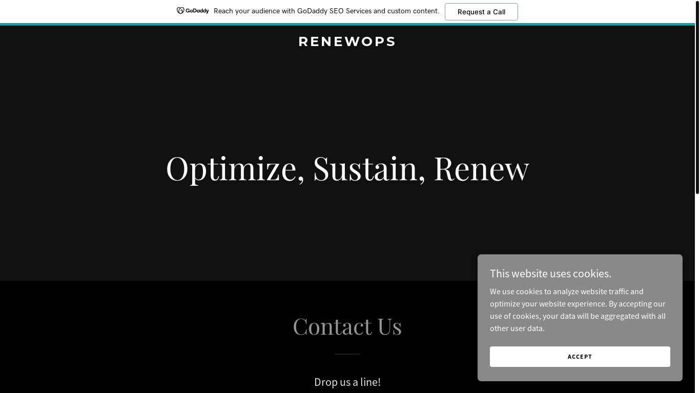website screenshot of https://renewops.ai/