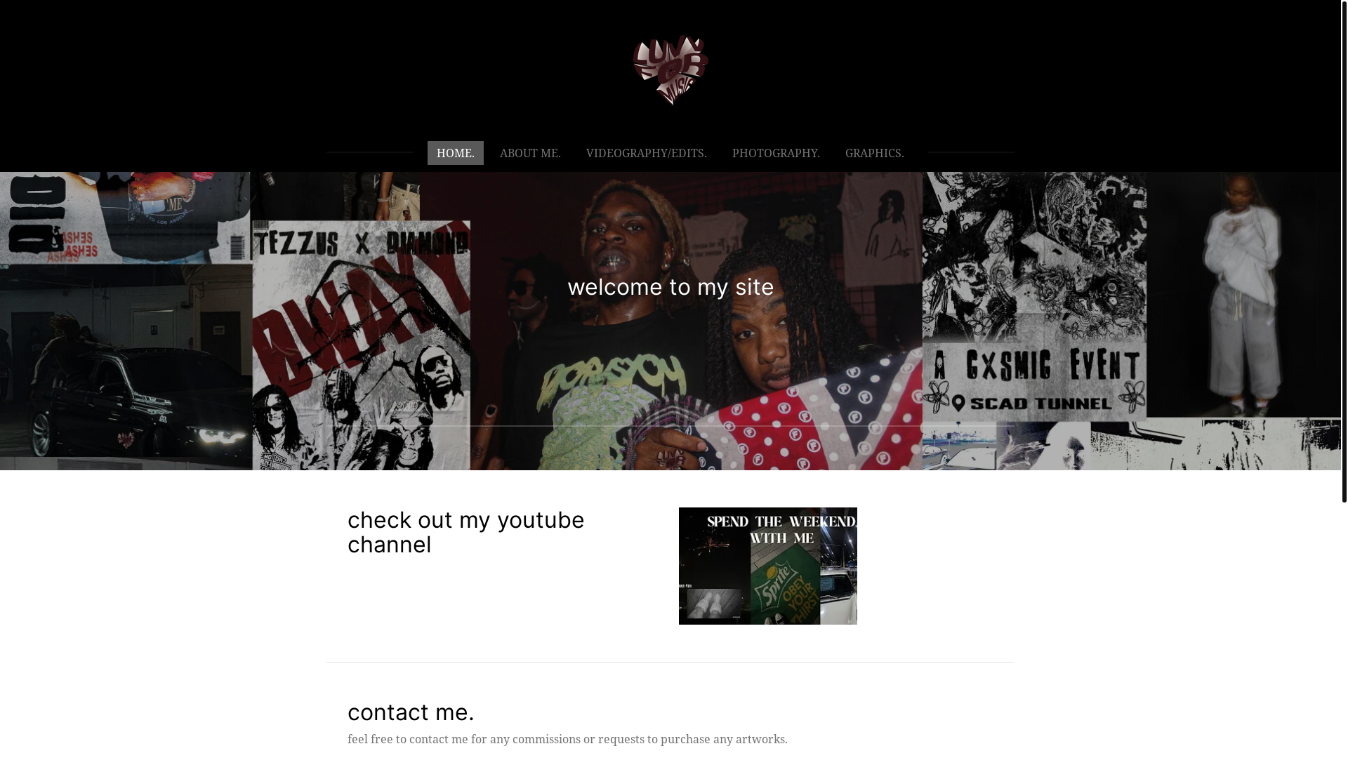 website screenshot of https://luvvformusic.com/