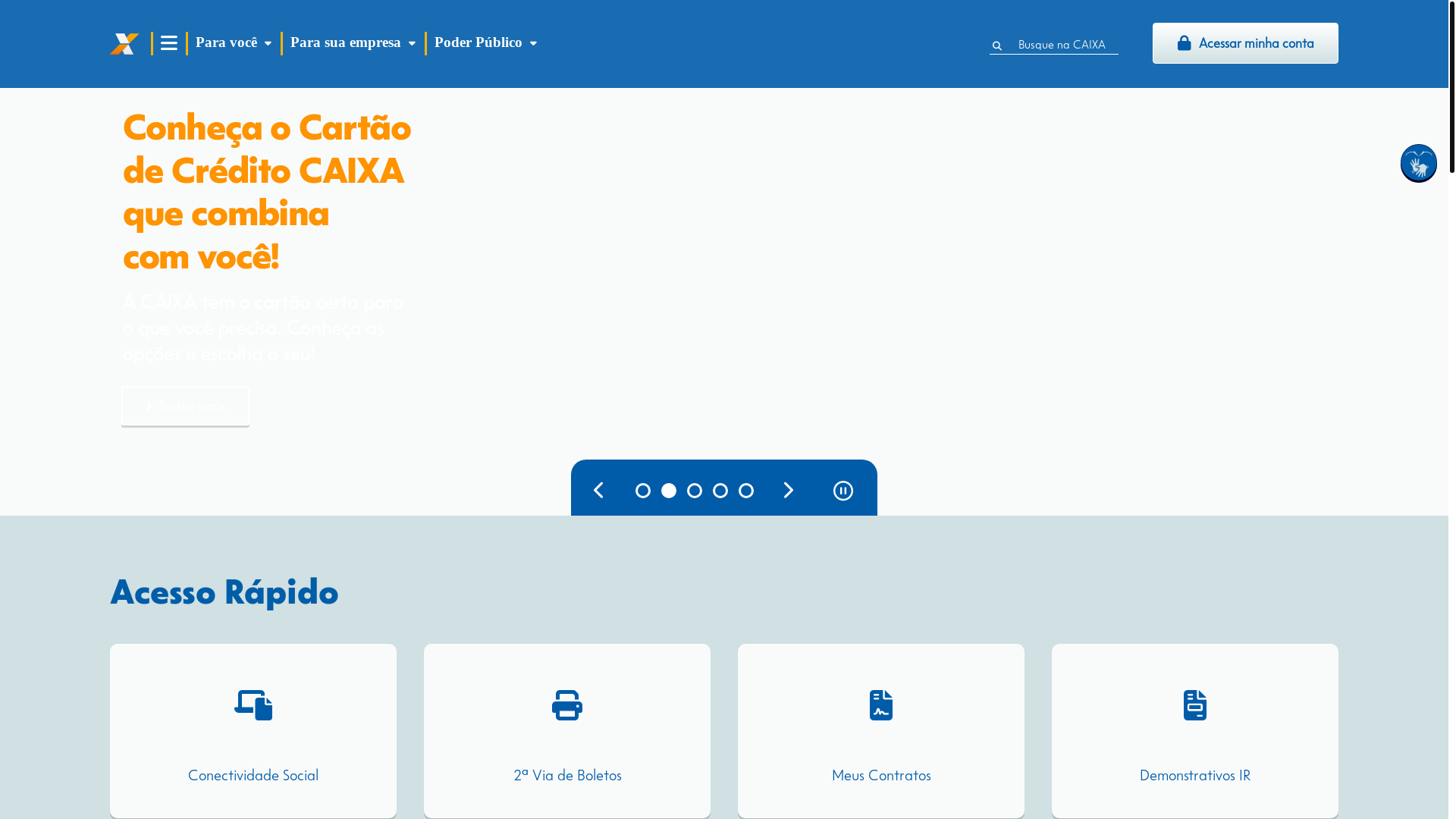 website screenshot of https://caixa.gov.br/