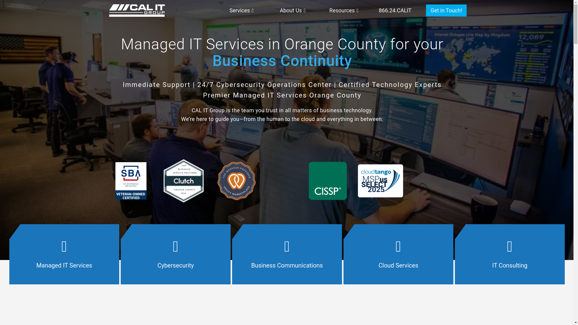 website screenshot of https://calittech.com/