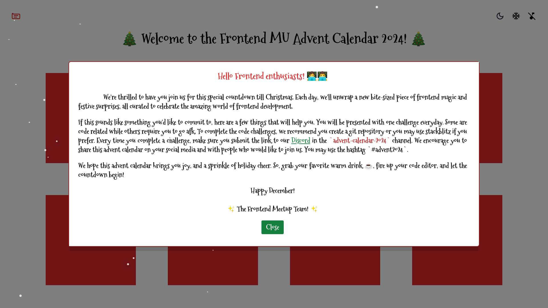 website screenshot of https://advent-2024-a2o.pages.dev/