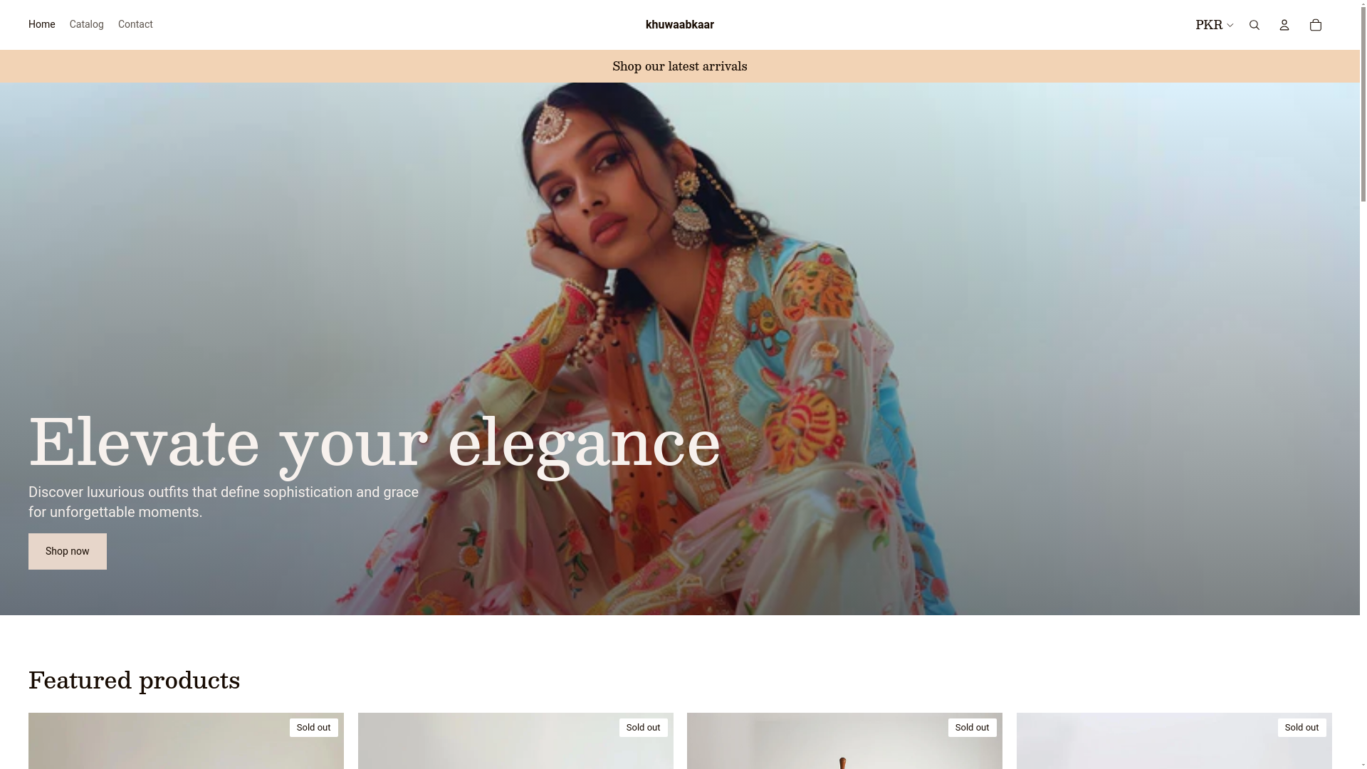 website screenshot of https://khuwaabdesign.com/