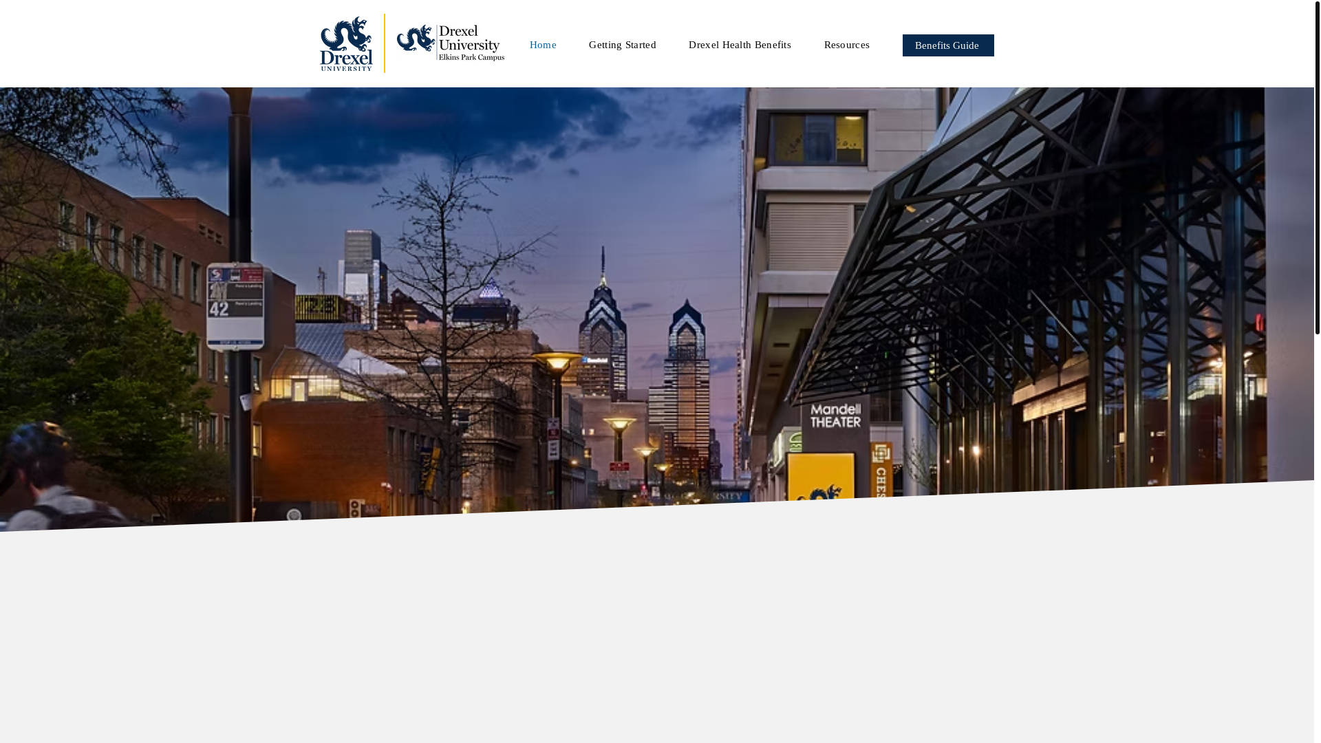 website screenshot of https://drexelstudentbeneportal.com/