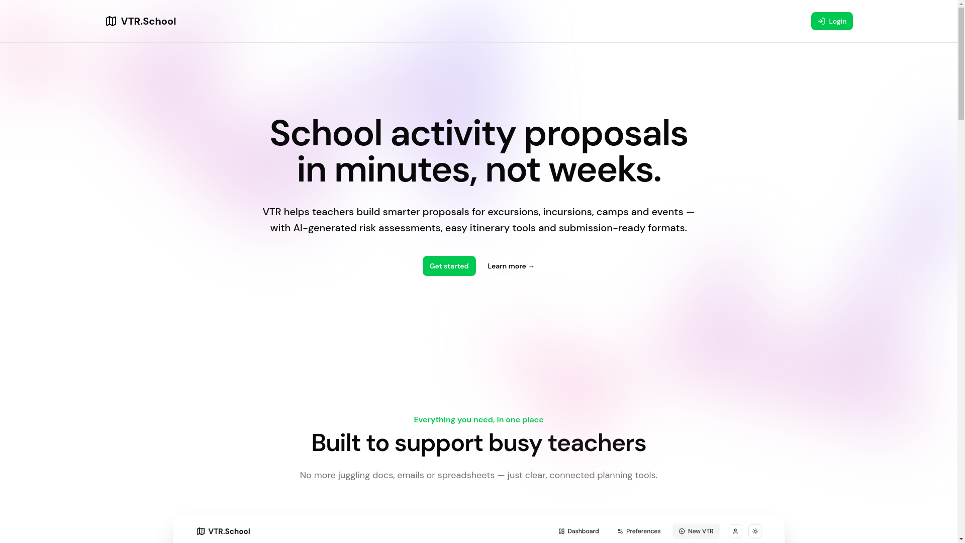 website screenshot of https://vtrschool-app.pages.dev/