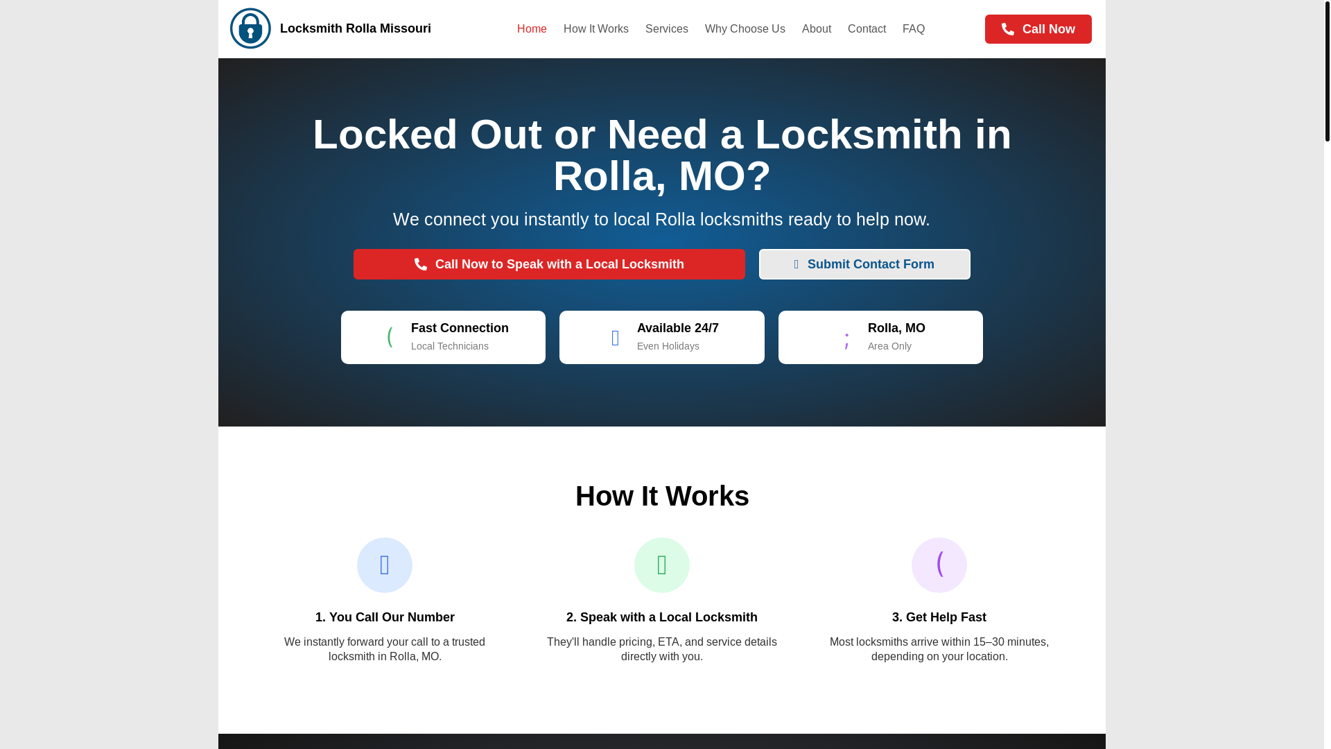 website screenshot of https://locksmith-rolla-mo.com/
