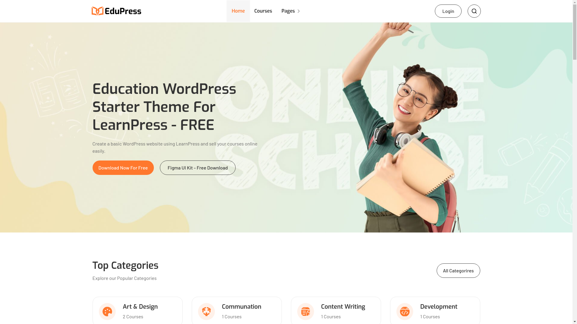 website screenshot of https://korkoro-academy.com/