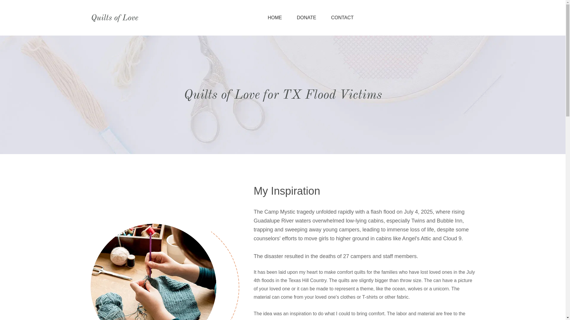 website screenshot of https://quiltsoflovebylaura.com/