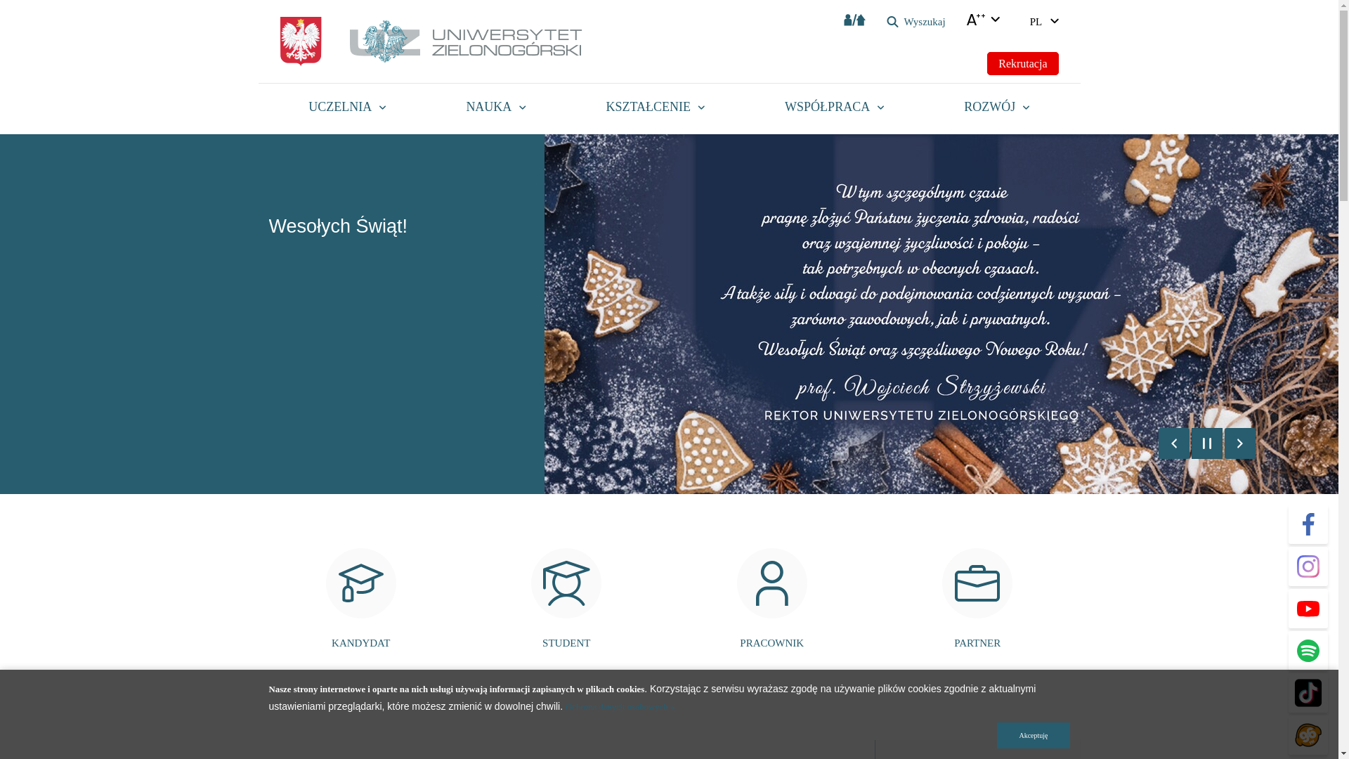 website screenshot of https://uz.zgora.pl/