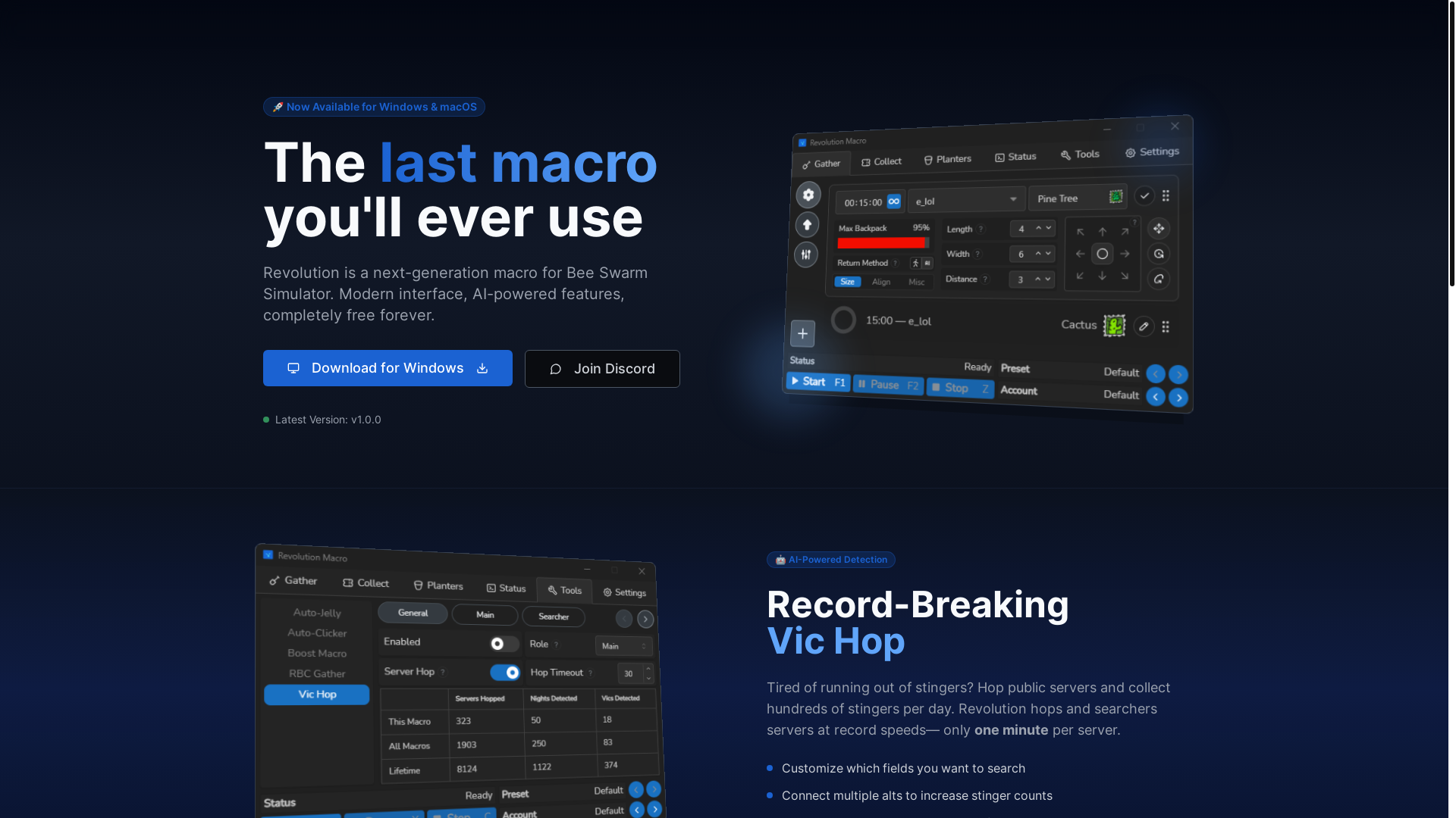 website screenshot of https://revolutionmacro.com/