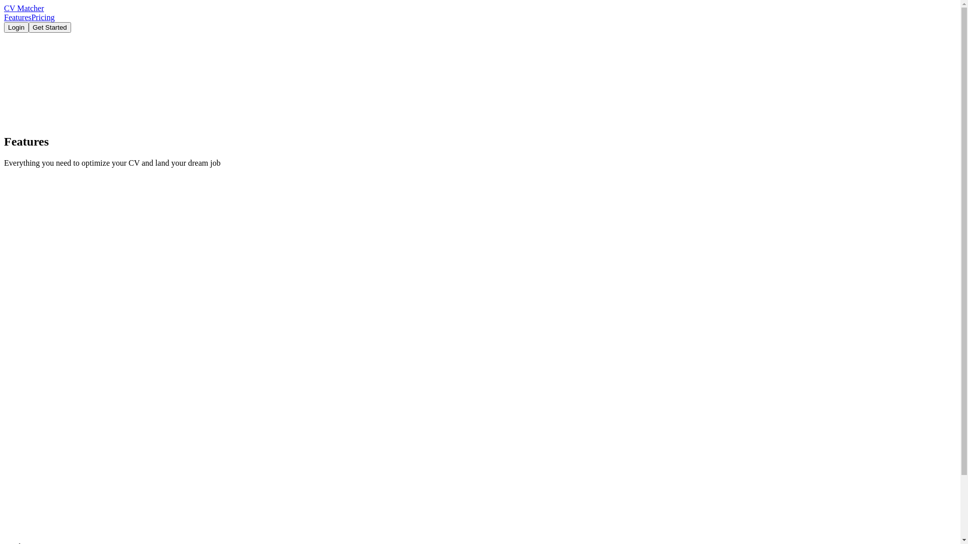website screenshot of https://cvjobmatcher.com/
