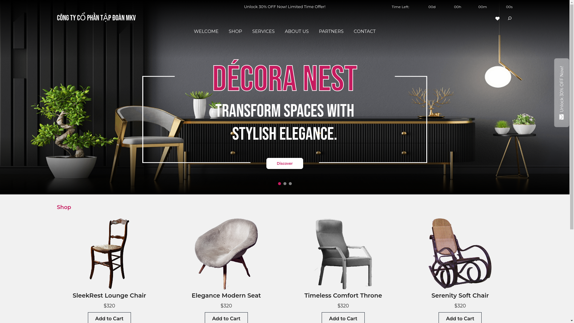 website screenshot of https://tapdoanmkv.click/