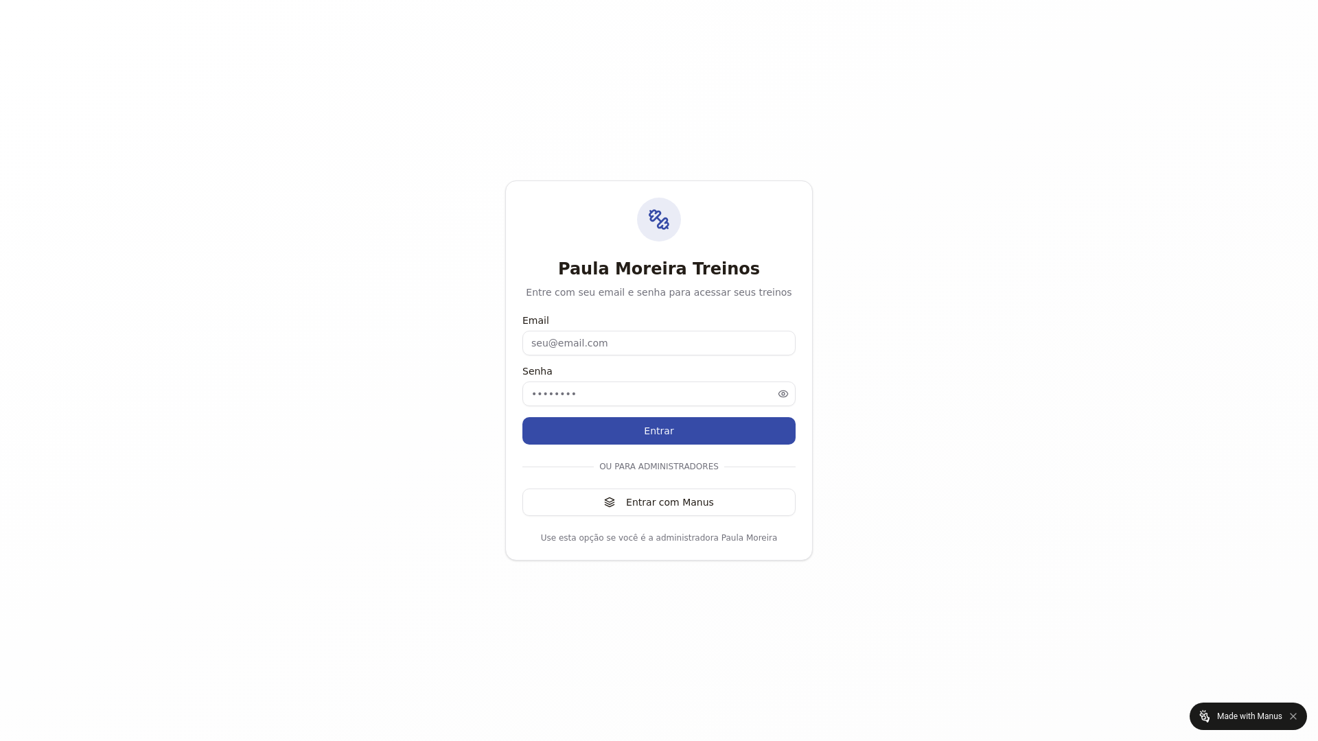 website screenshot of https://paulamoreirapersonal.com.br/