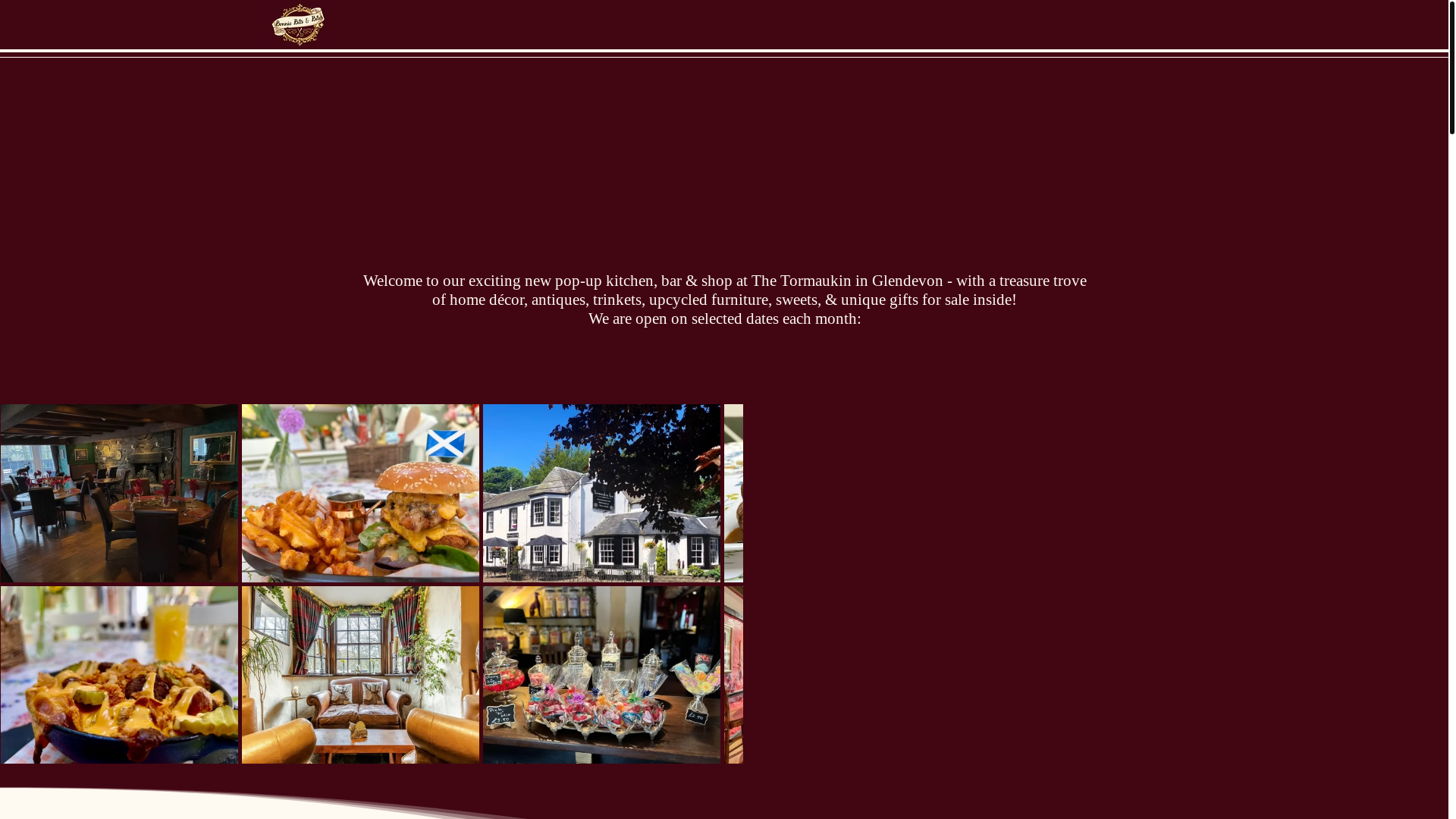 website screenshot of https://bonniebitsandbites.co.uk/