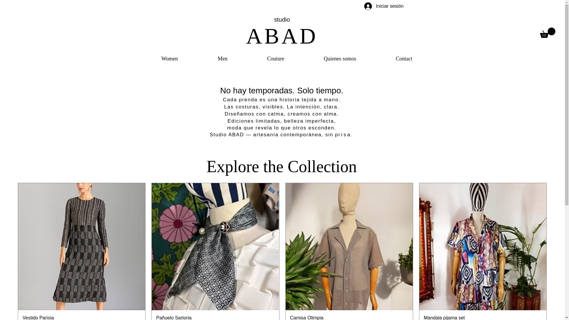 website screenshot of https://studiosabad.com/