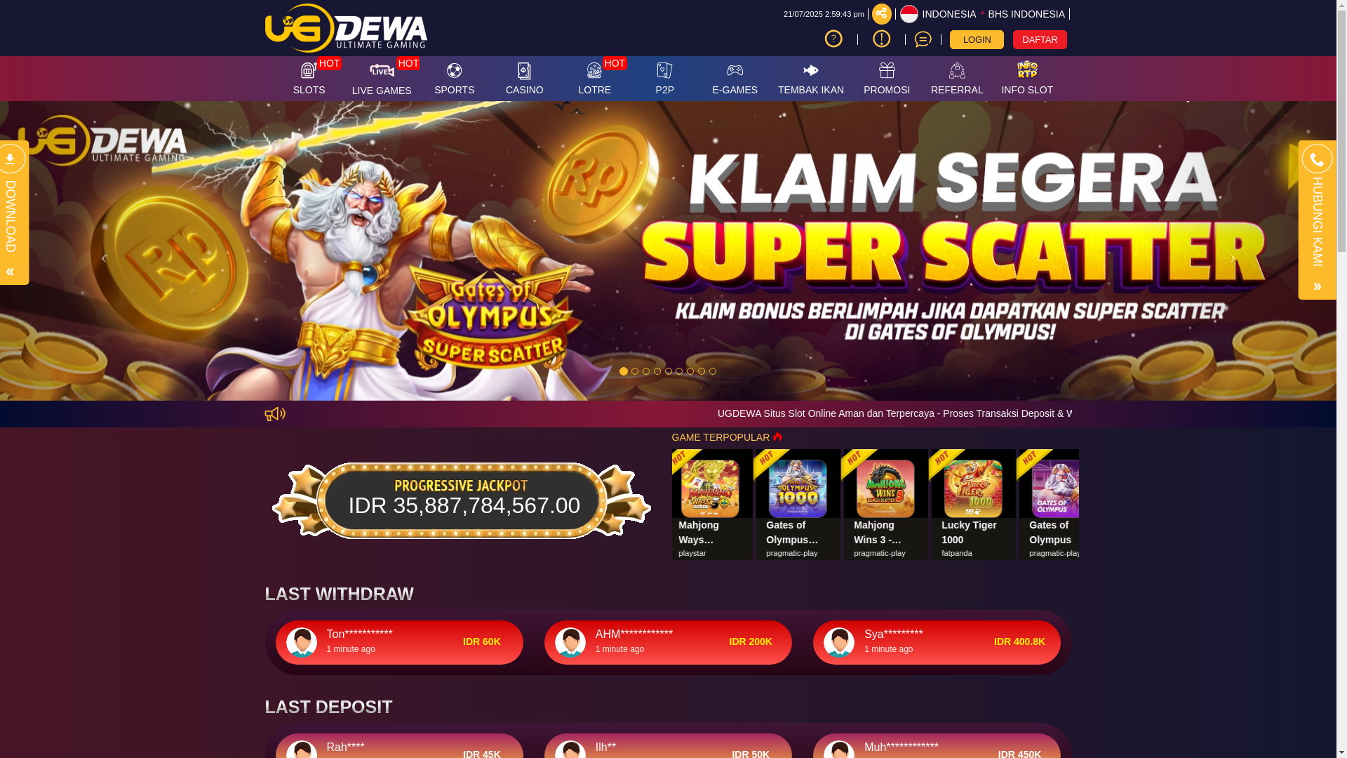 website screenshot of https://ugdewaline.xyz/