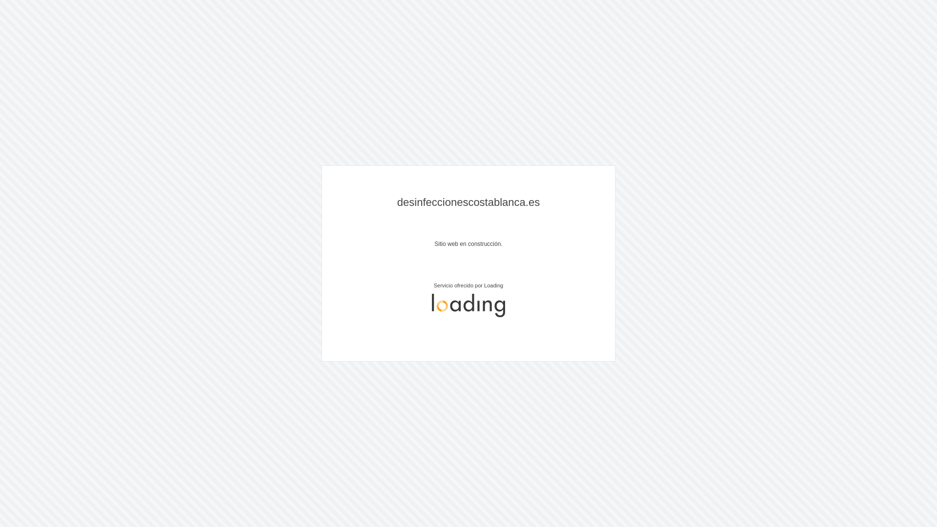website screenshot of https://desinfeccionescostablanca.es/