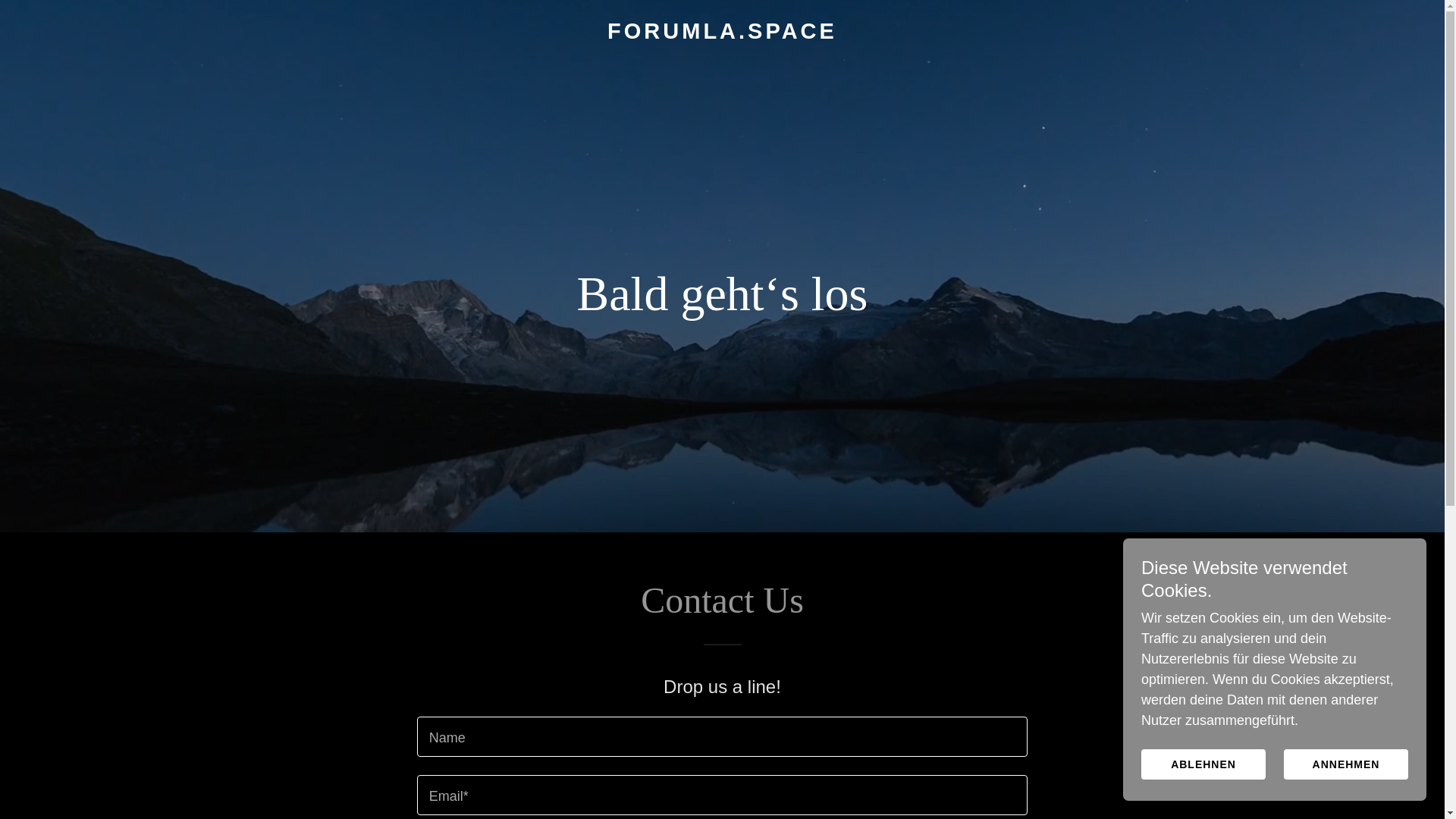 website screenshot of https://forumla.space/