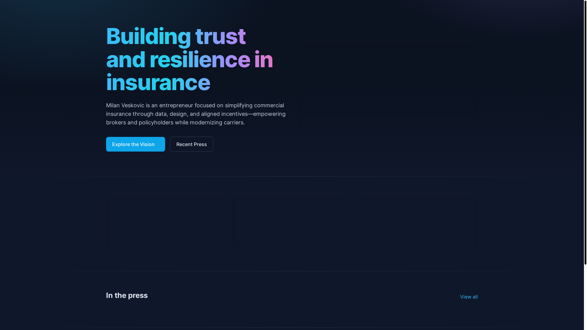 website screenshot of https://milan-veskovic.pages.dev/