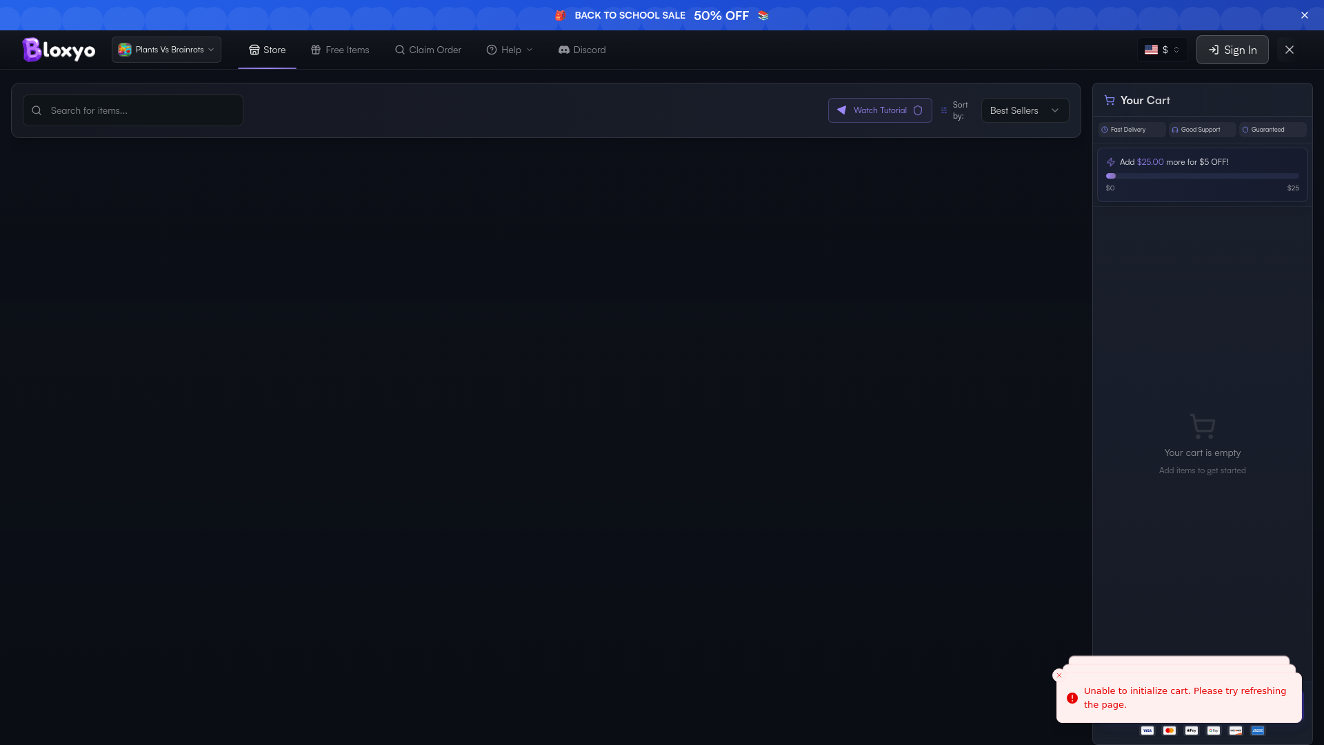 website screenshot of https://brainrot.garden/