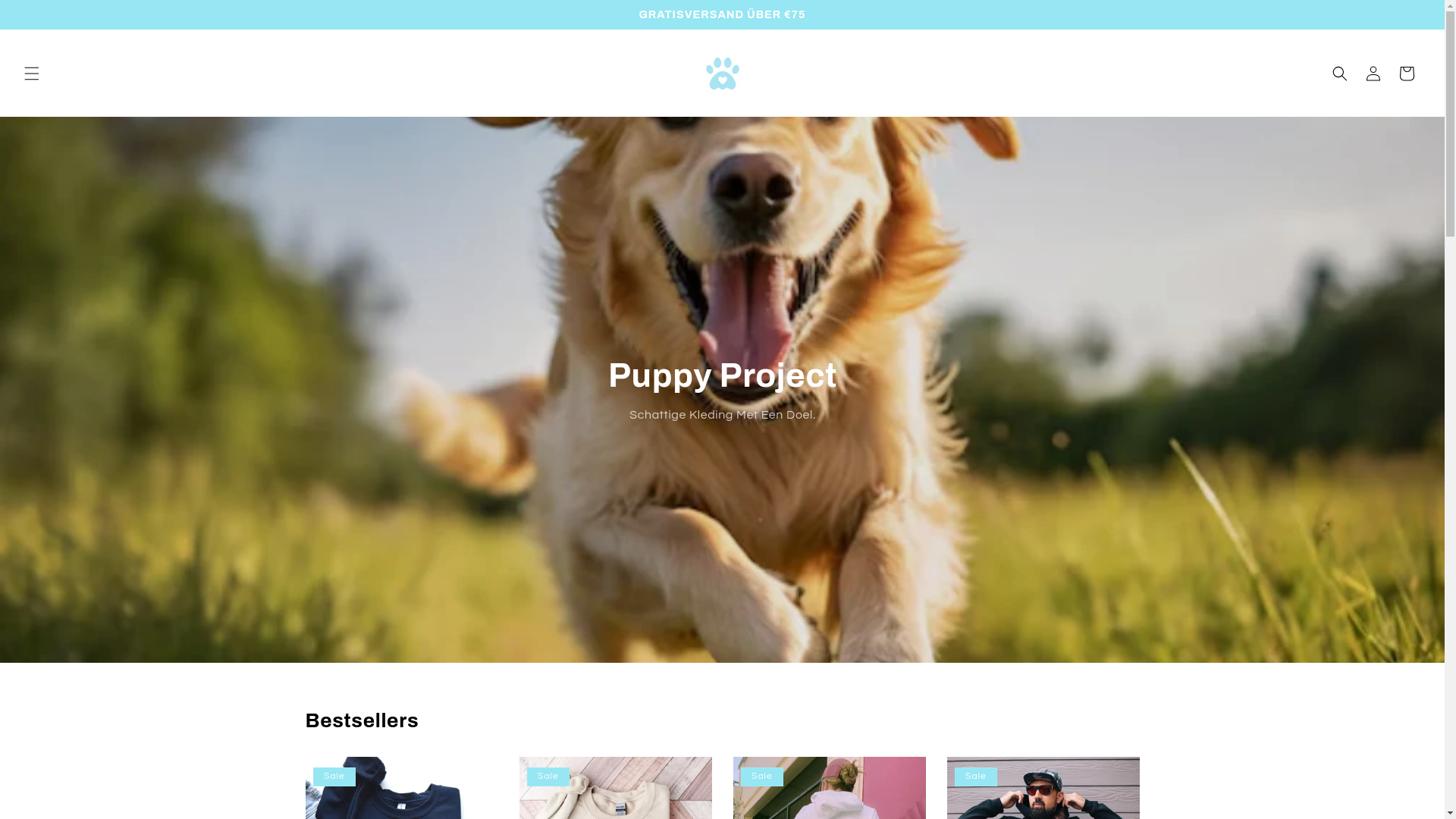 website screenshot of https://mypuppyproject.nl/