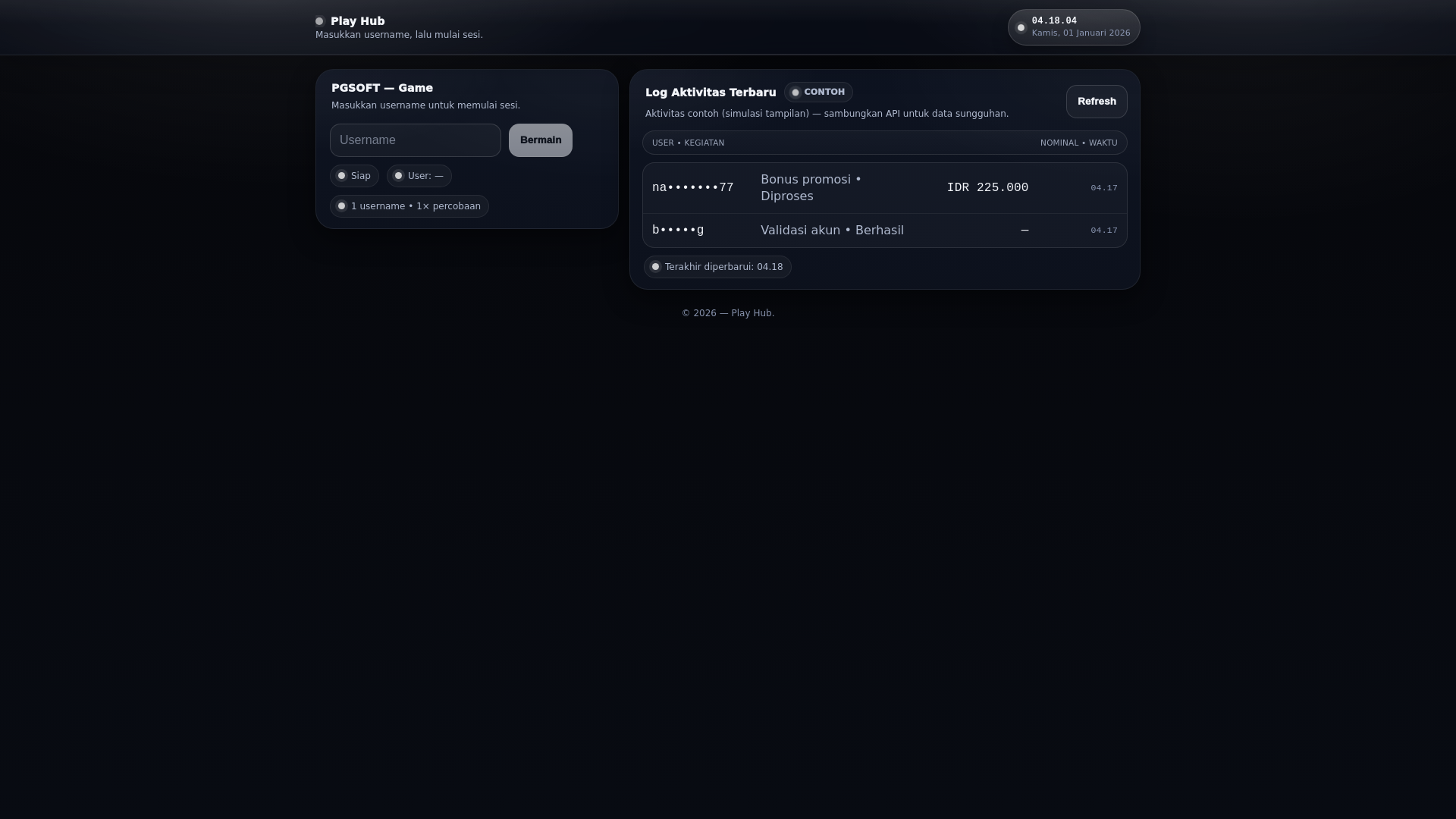 website screenshot of https://demo-tester.pages.dev/
