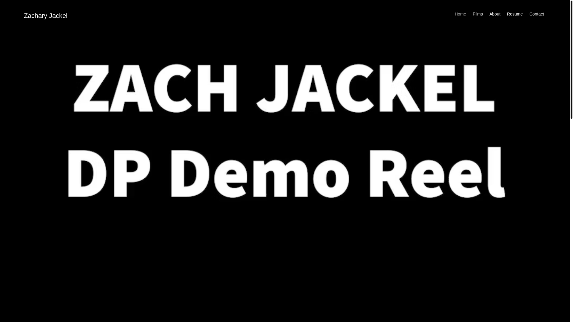 website screenshot of https://zacharyjackel.com/