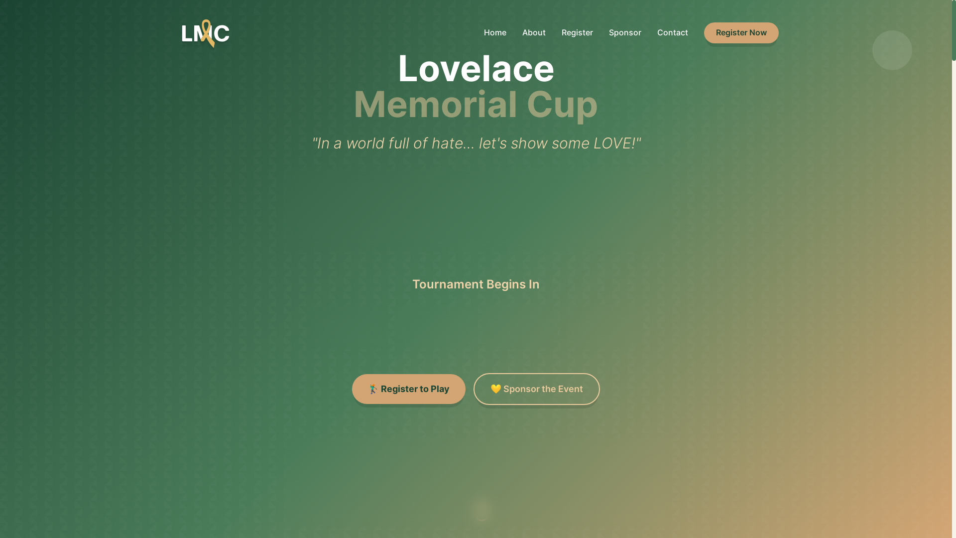 website screenshot of https://lovelacememorial.com/